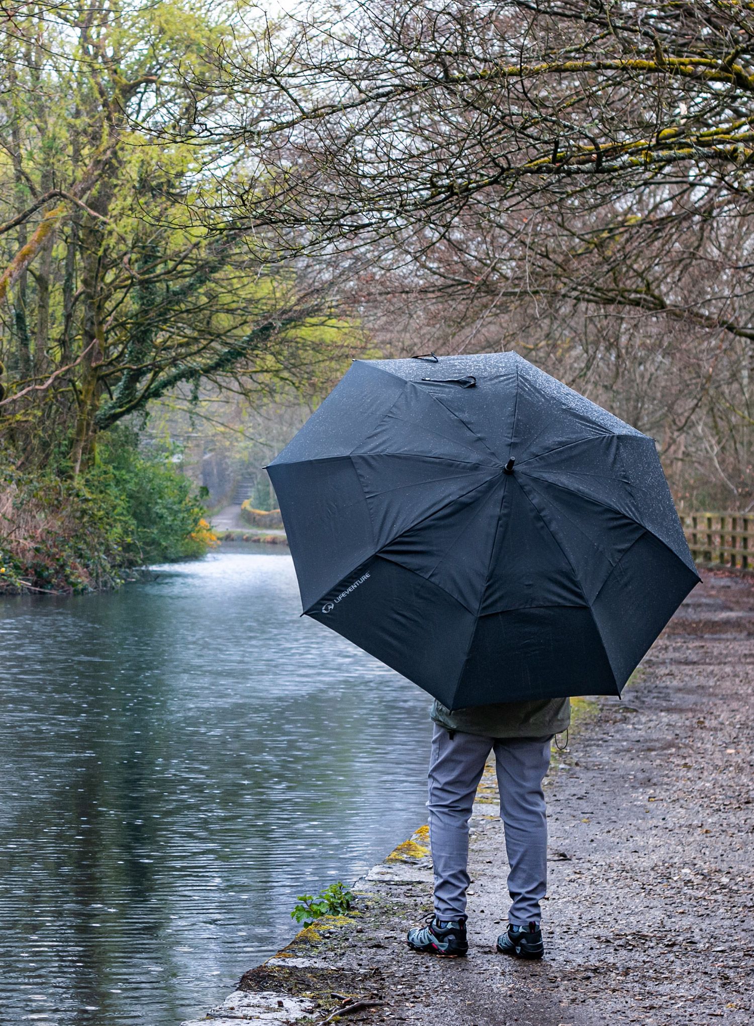 Dežnik Lifeventure XL Trek Umbrella - black