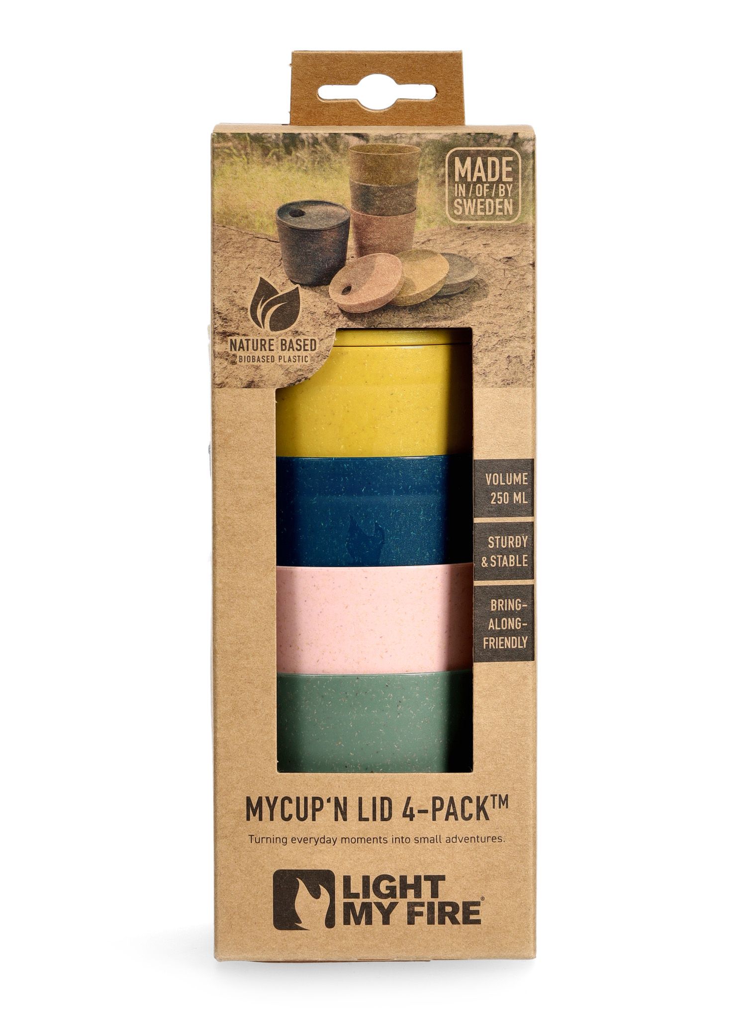 Lonček Light My Fire MyCup'N Lid Short 4-Pack - multicolor