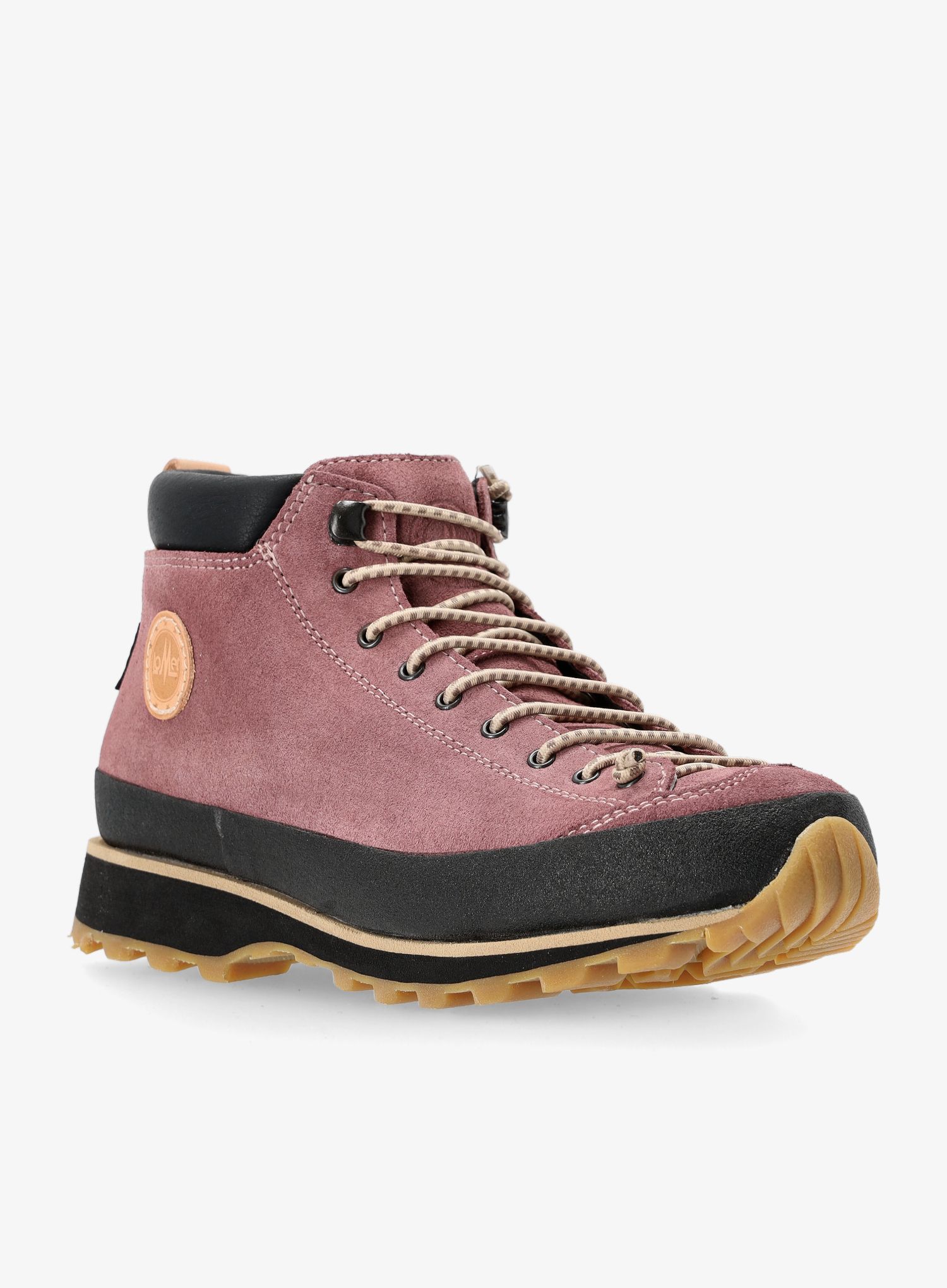 Ženski čevlji Lomer Bio Naturale Mid MTX Suede - brownrose