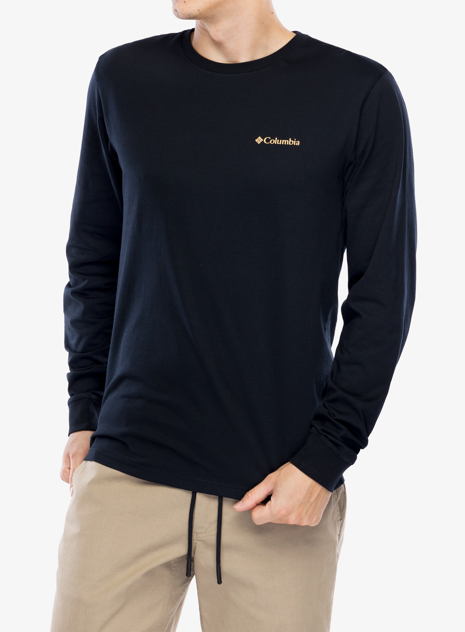 Majica z dolgimi rokavi Columbia CSC Seasonal Logo LS Tee - black/peaked badge