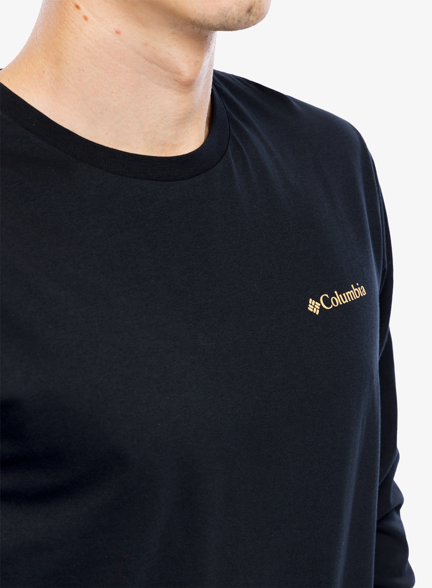 Majica z dolgimi rokavi Columbia CSC Seasonal Logo LS Tee - black/peaked badge