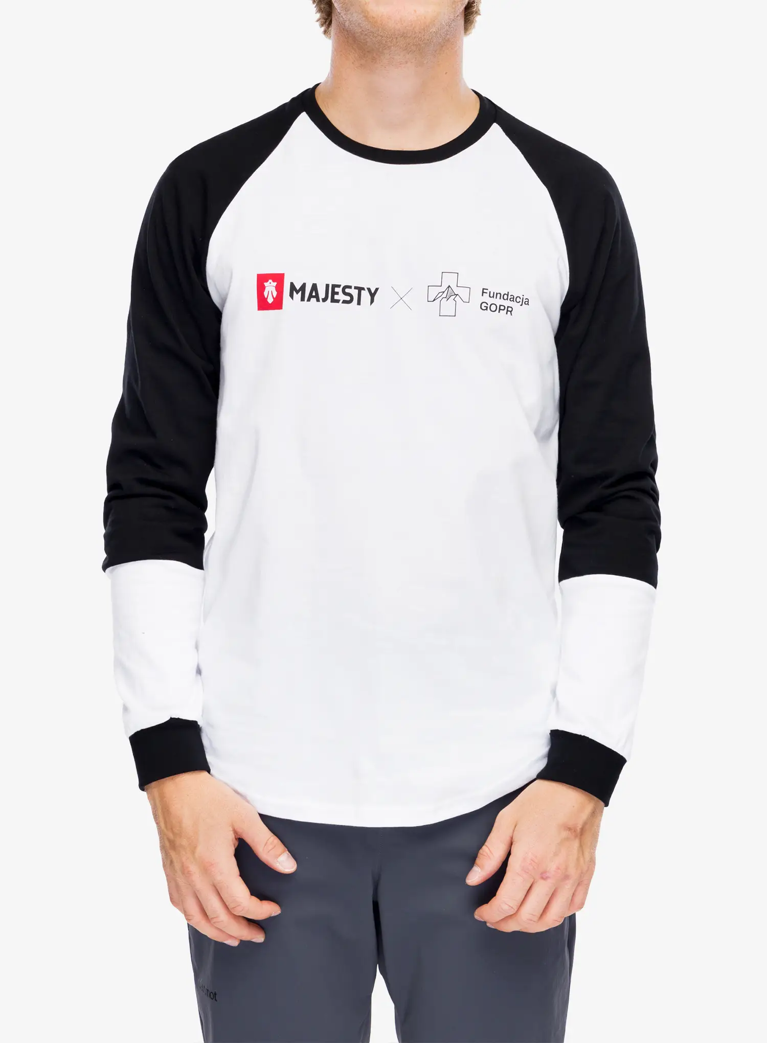 Majica z dolgimi rokavi Majesty Fundacja GOPR Ratownik LS - white
