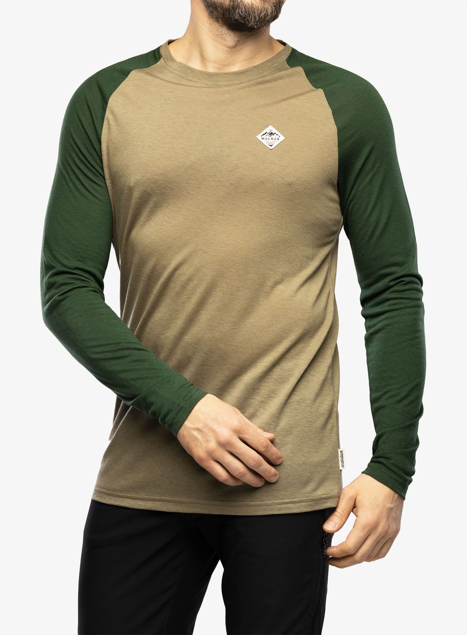 Majica z dolgimi rokavi Maloja Traunstein - oak multi