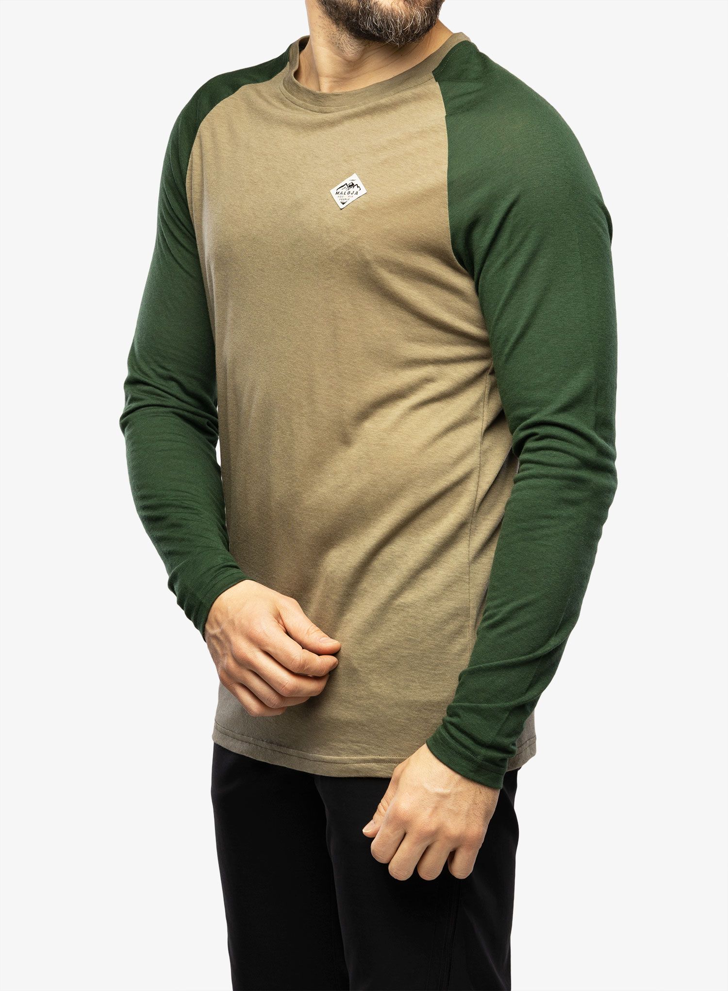 Majica z dolgimi rokavi Maloja Traunstein - oak multi
