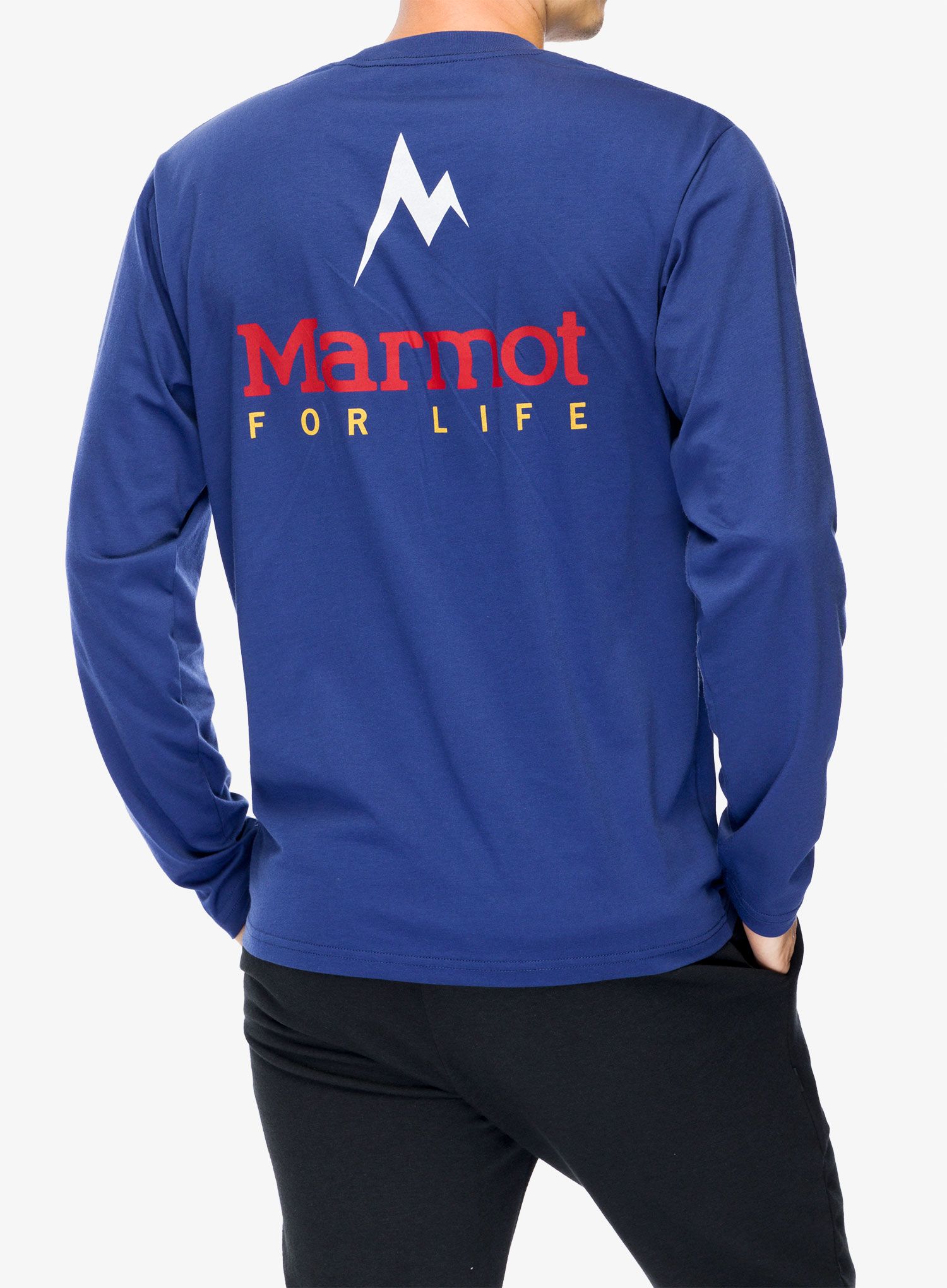Majica z dolgimi rokavi Marmot For Life Tee LS - twilight blue