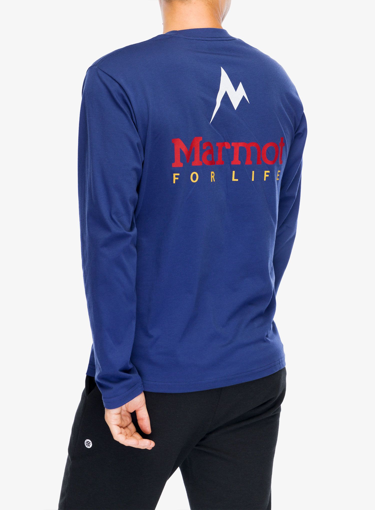 Majica z dolgimi rokavi Marmot For Life Tee LS - twilight blue