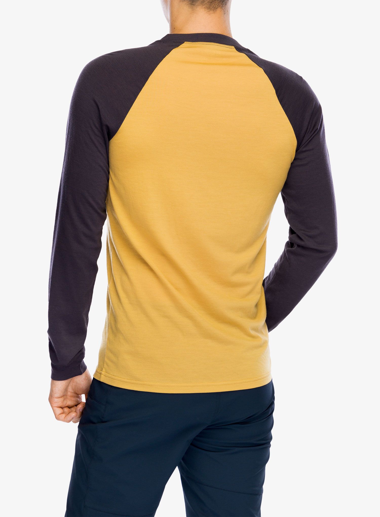 Majica z dolgimi rokavi Mons Royale Icon Raglan - shale/honey