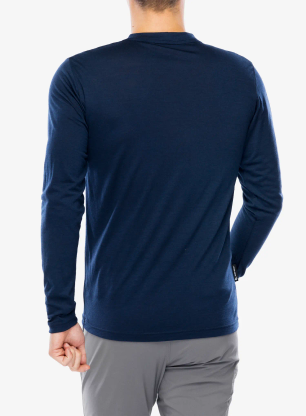 Majica z dolgimi rokavi Sensor Merino Active Outside Tee LS - deep blue