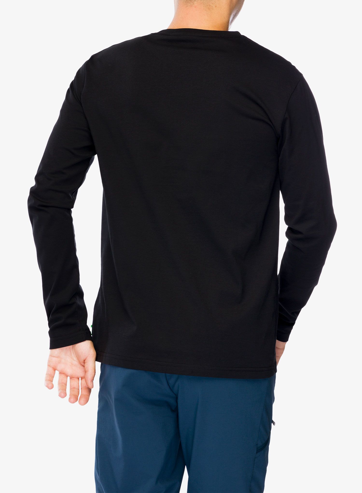 Majica z dolgimi rokavi Vaude Logo LS T-Shirt - black