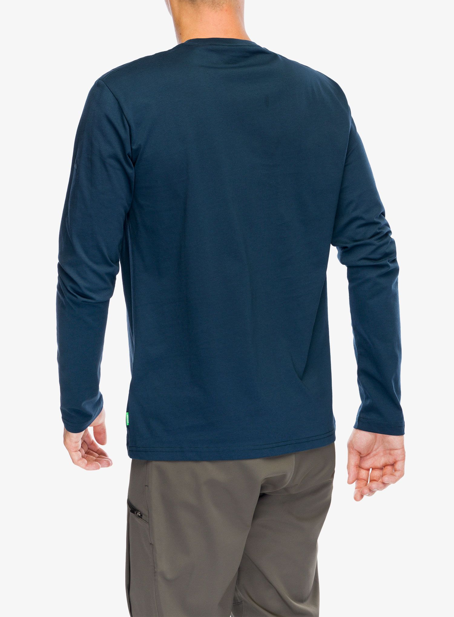 Majica z dolgimi rokavi Vaude Logo LS T-Shirt - dark sea