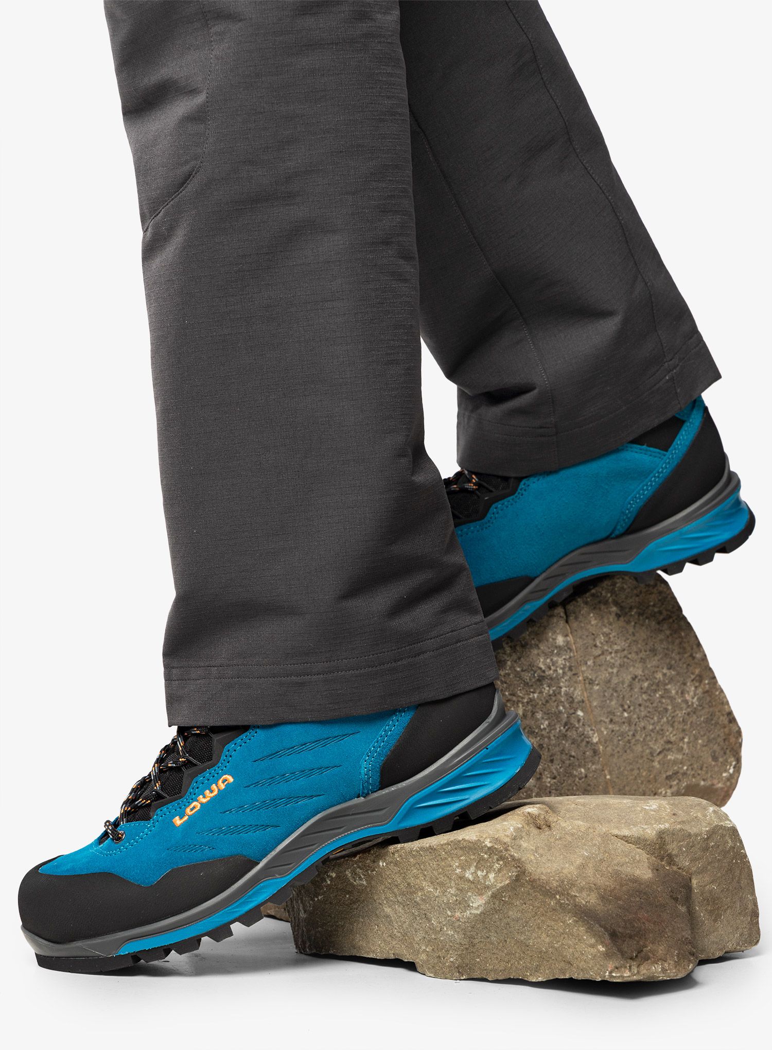 Ženski planinski čevlji Lowa Cadin II GTX Mid - turquoise/mandarin