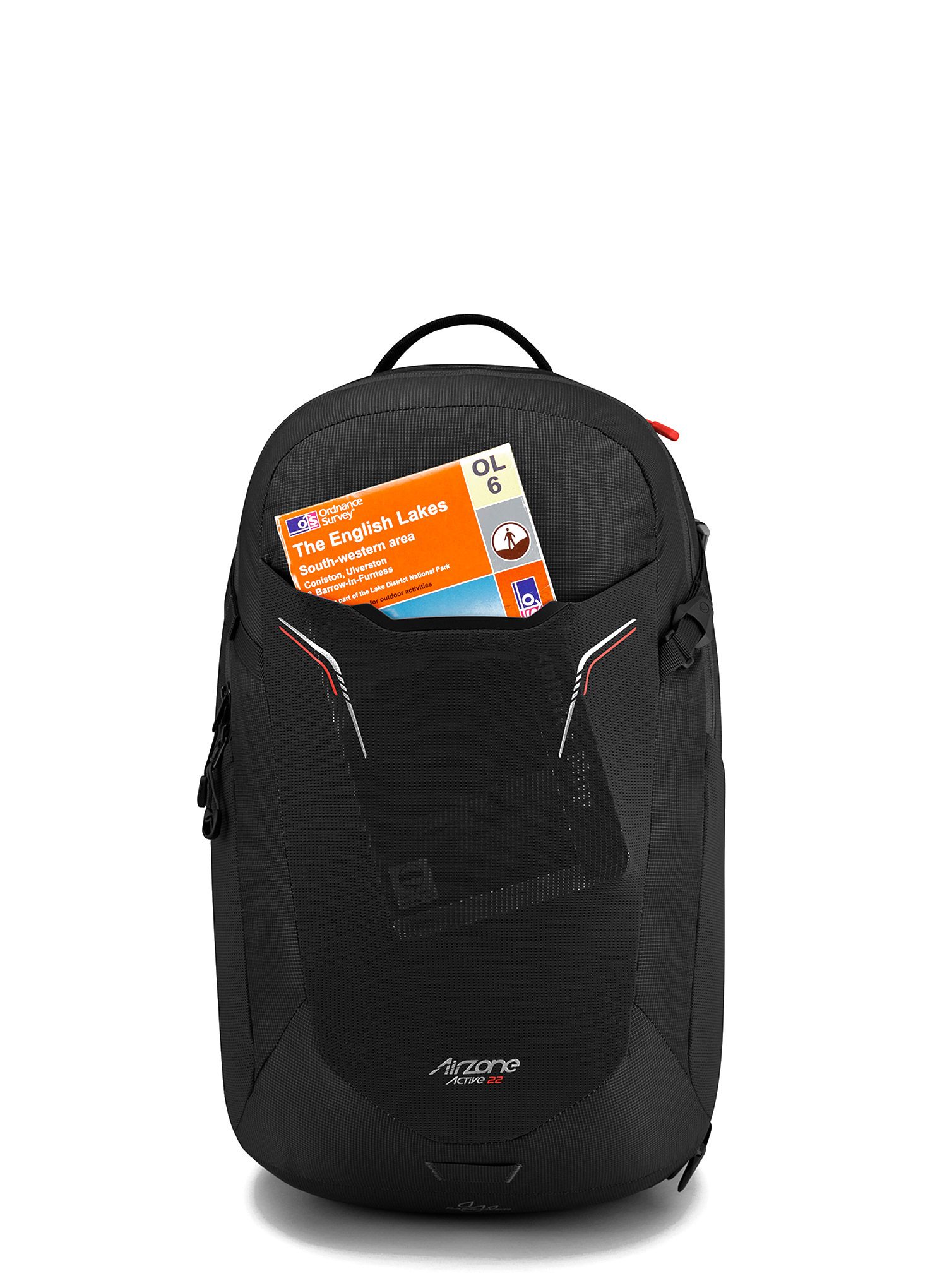 Nahrbtnik z distančno mrežico Lowe Alpine AirZone Active 22 - black