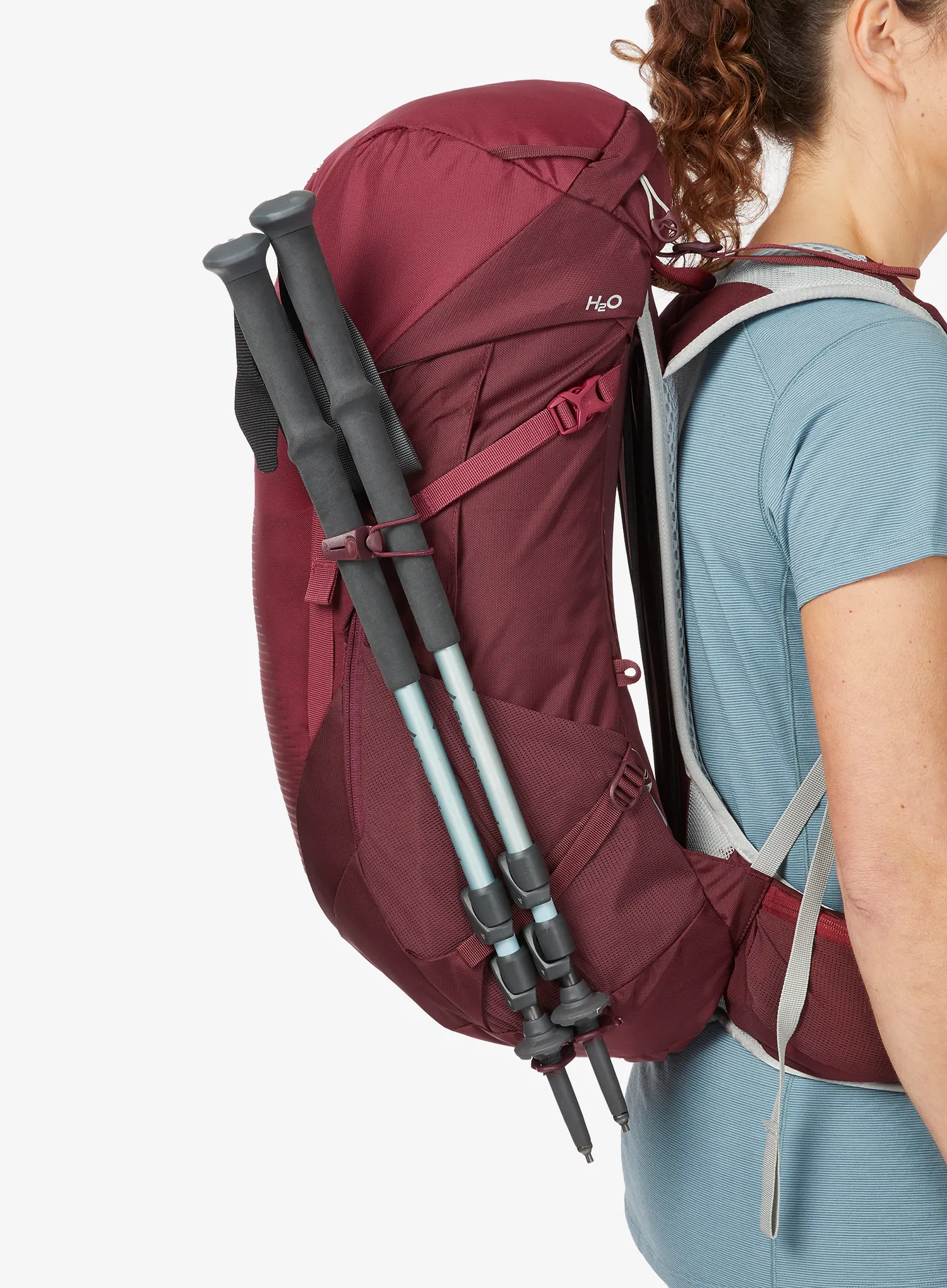 Ženski pohodniški nahrbtnik Lowe Alpine AirZone Trail ND28 - deep heather/raspberry
