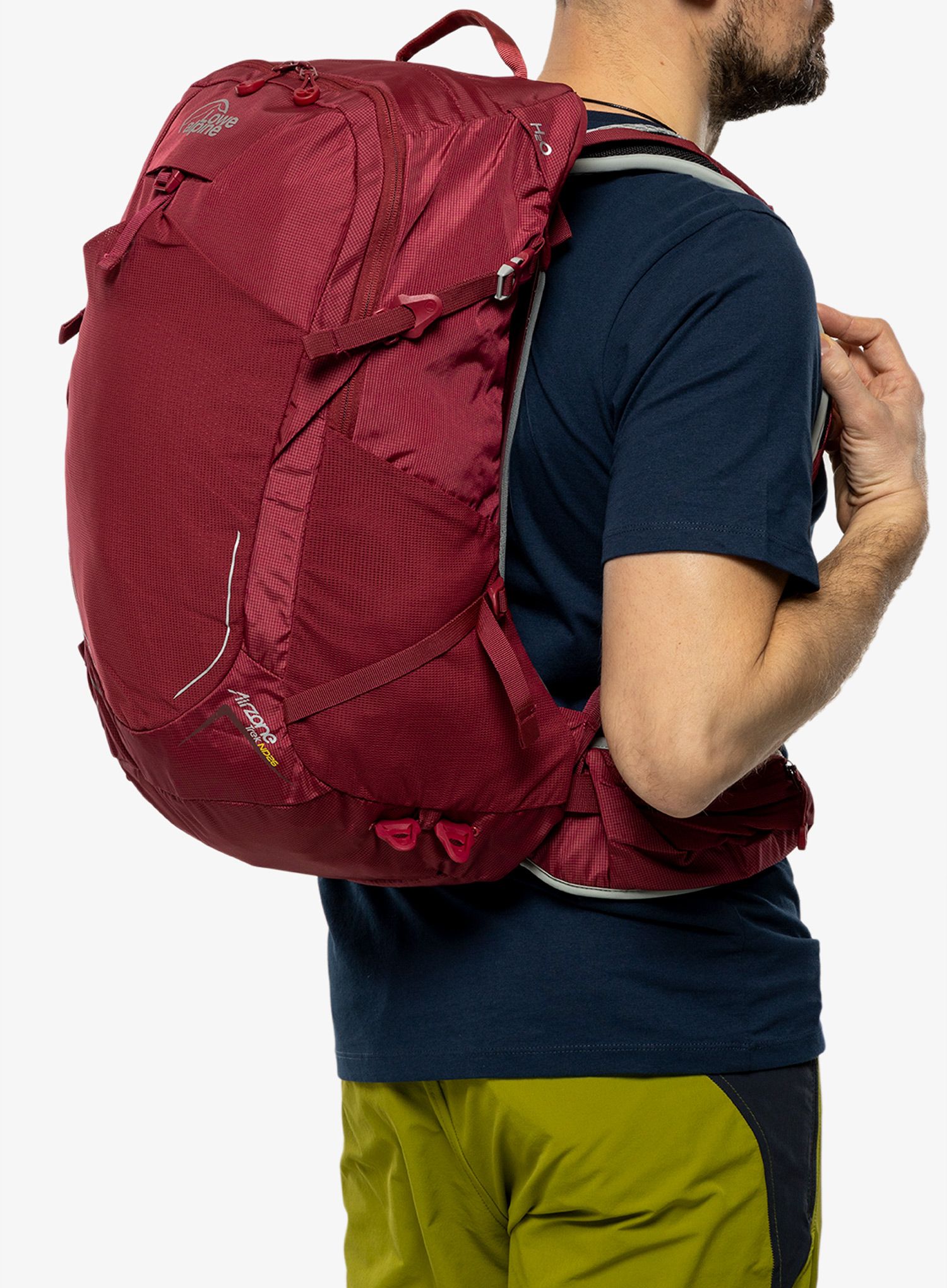 Nahrbtnik z distančno mrežico Lowe Alpine AirZone Trek ND 26 - raspberry