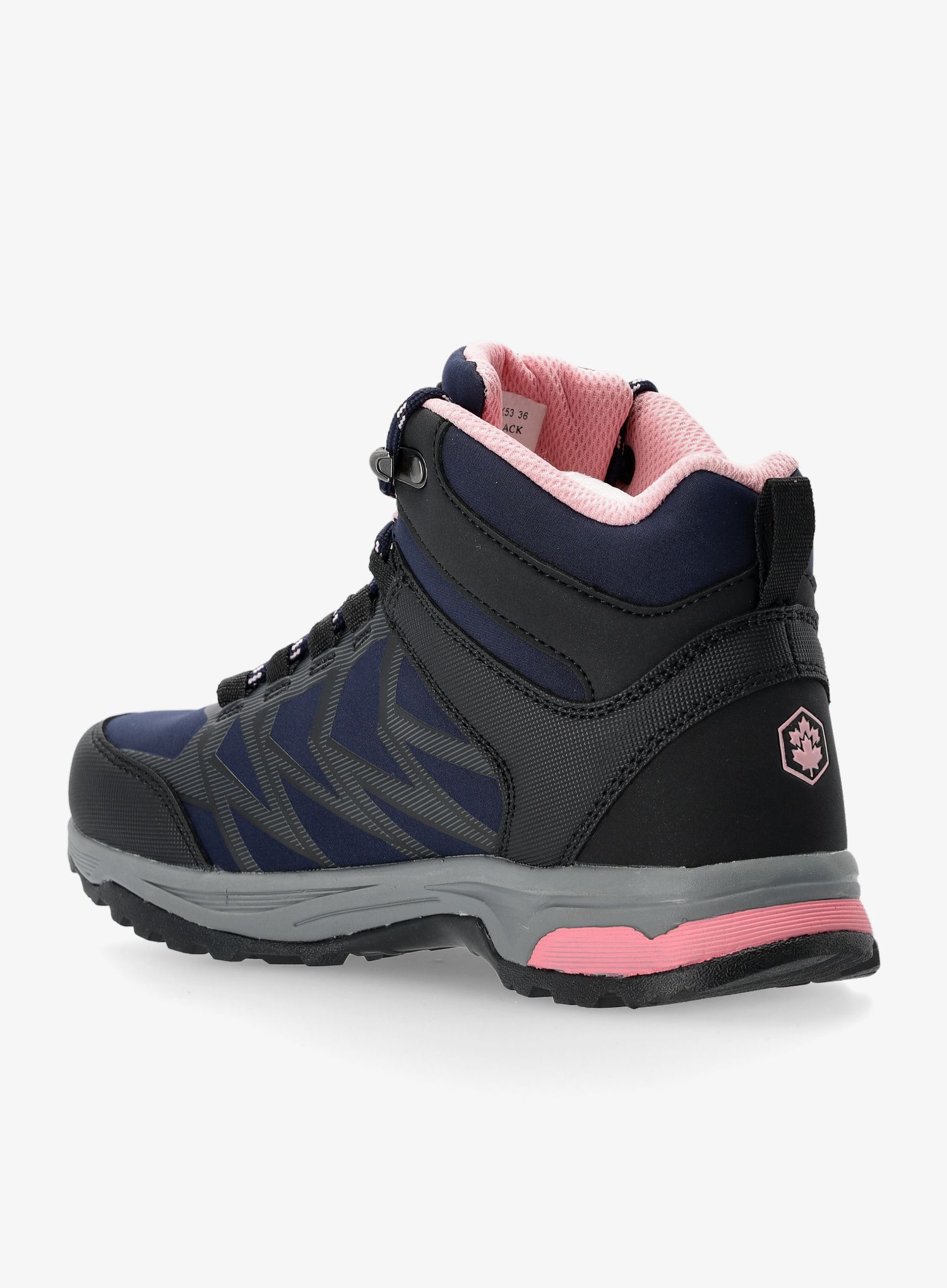 Ženski visoki pohodniški čevlji Lumberjack Stowe - navy blue/black
