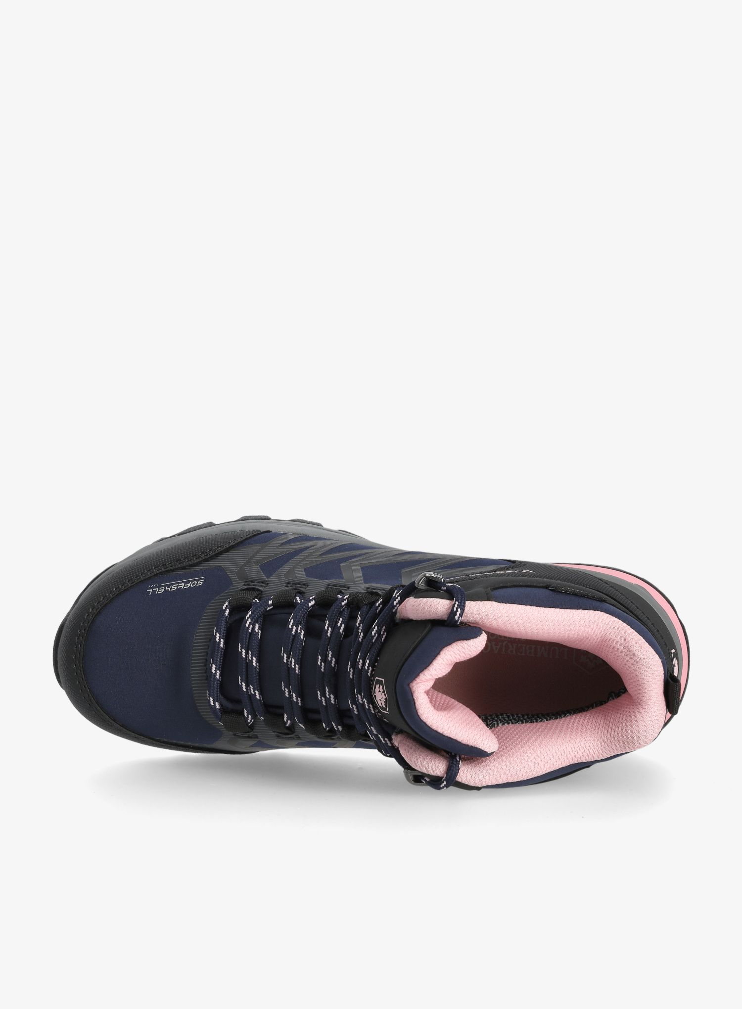 Ženski visoki pohodniški čevlji Lumberjack Stowe - navy blue/black