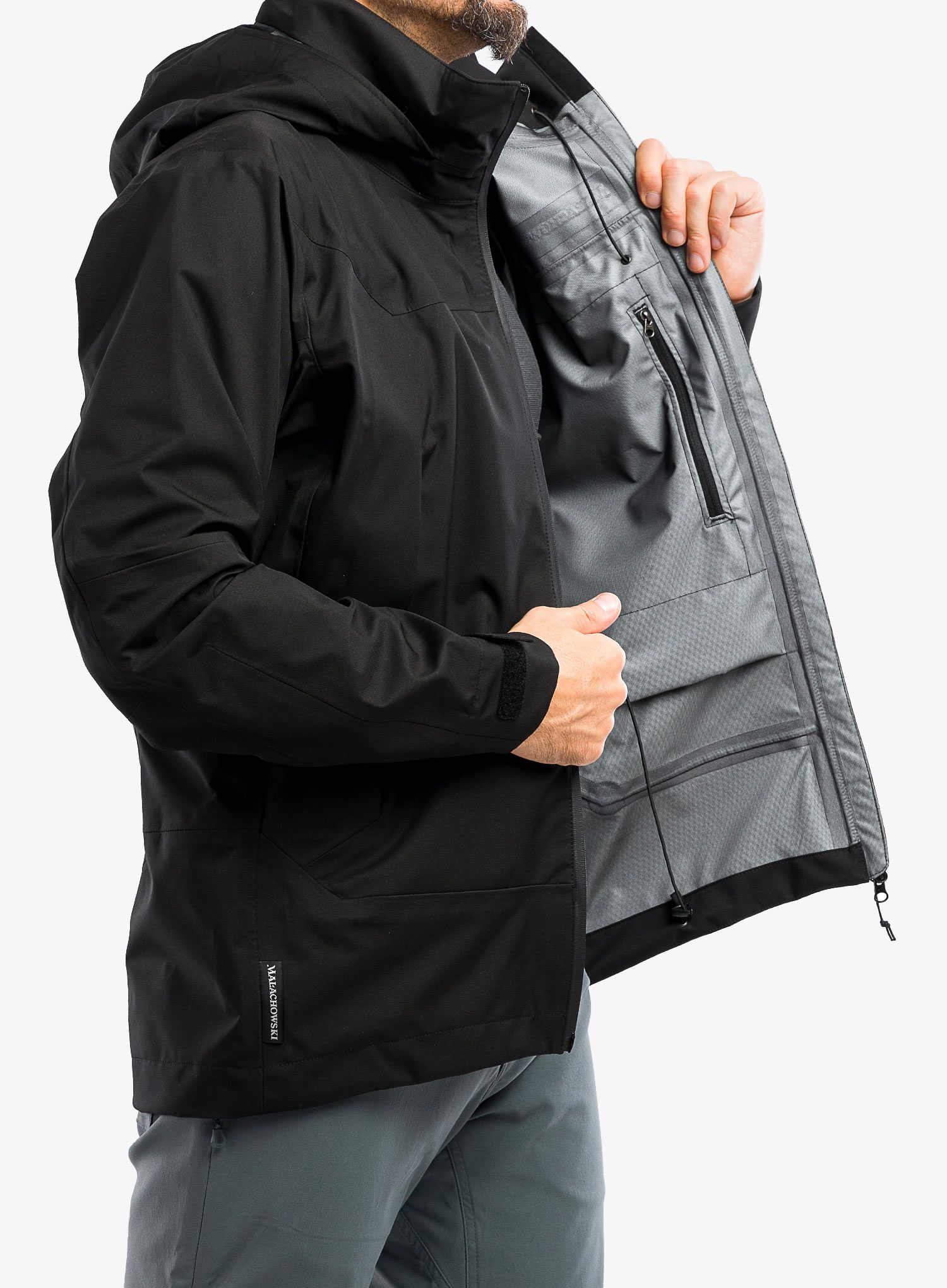 Nepremočljiva jakna Małachowski 3L Tourist - black