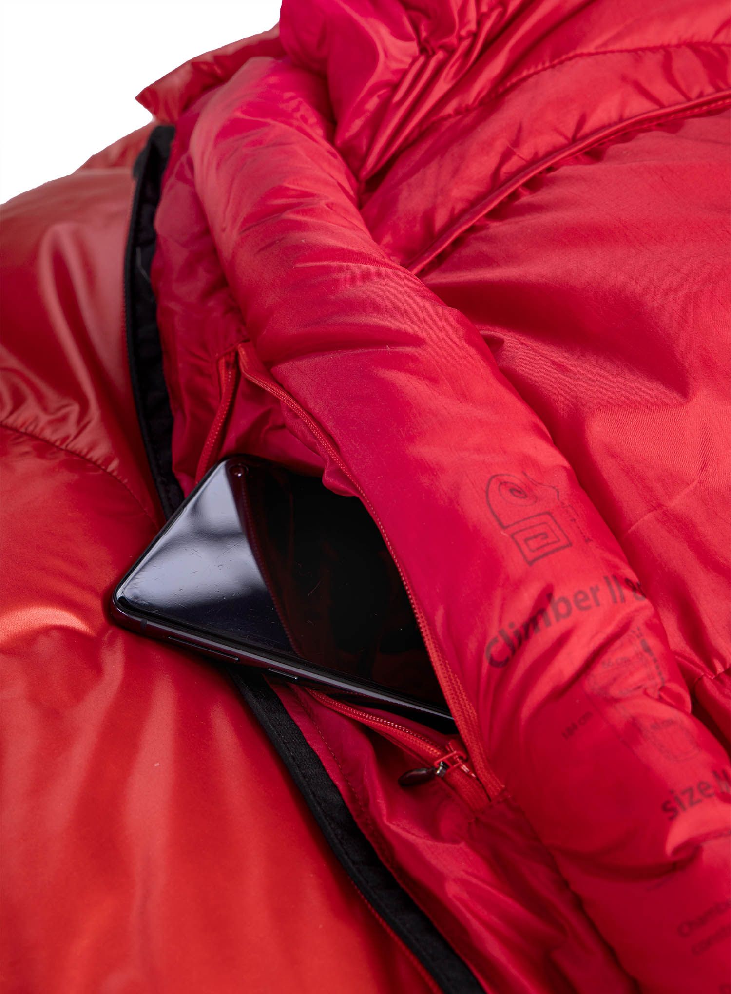 Spalna vreča Małachowski Climber II 600 (188 cm) - black/red