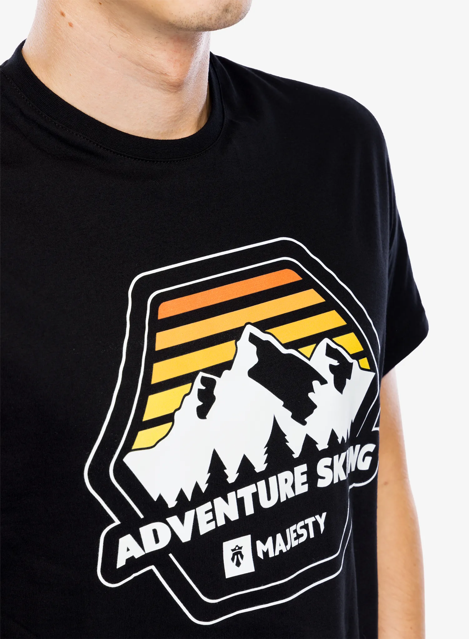 Majica s potiskom Majesty Adventure T-Shirt - black