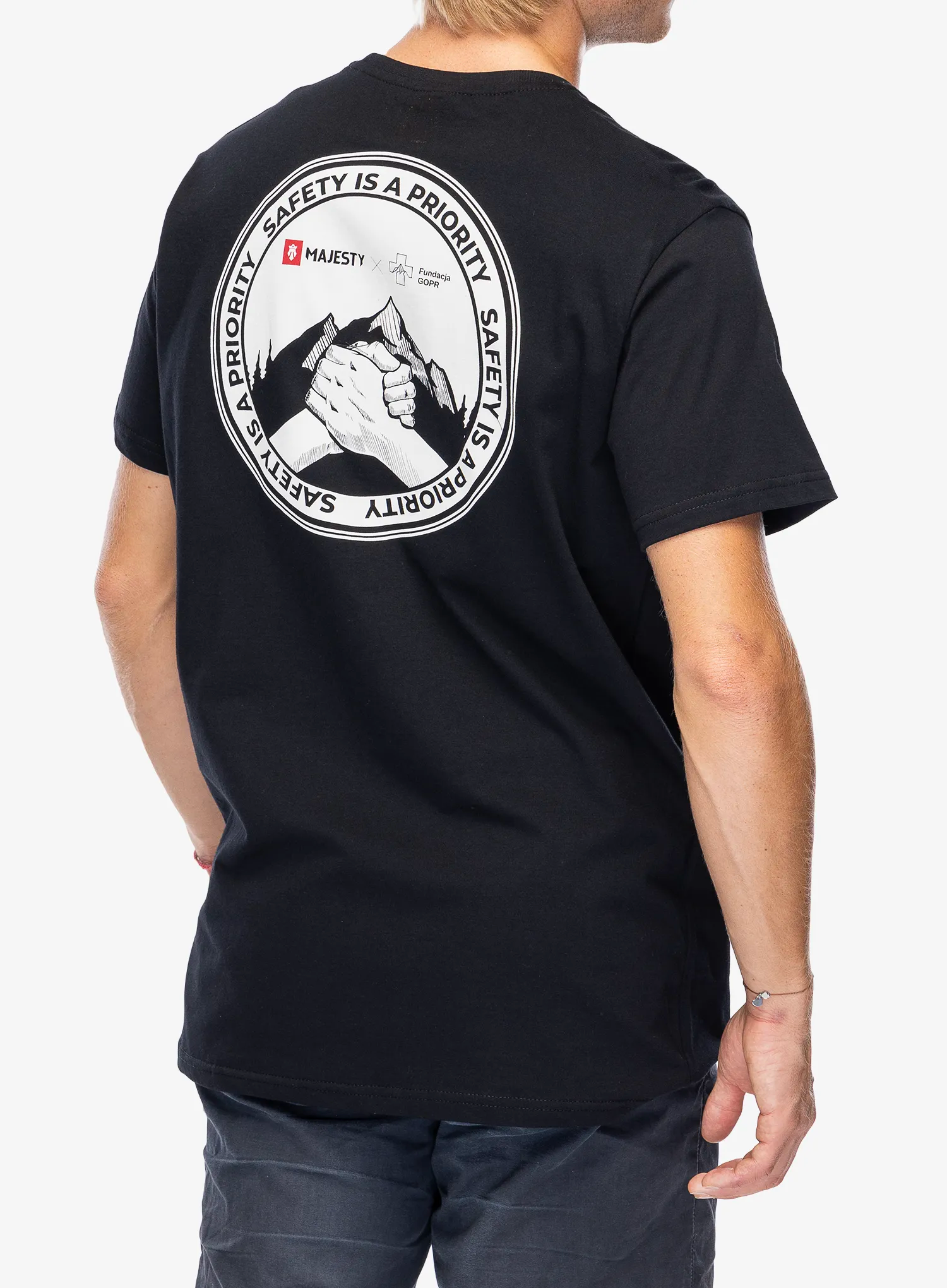 Majica Majesty Fundacja GOPR Help and Protect T-shirt  - black