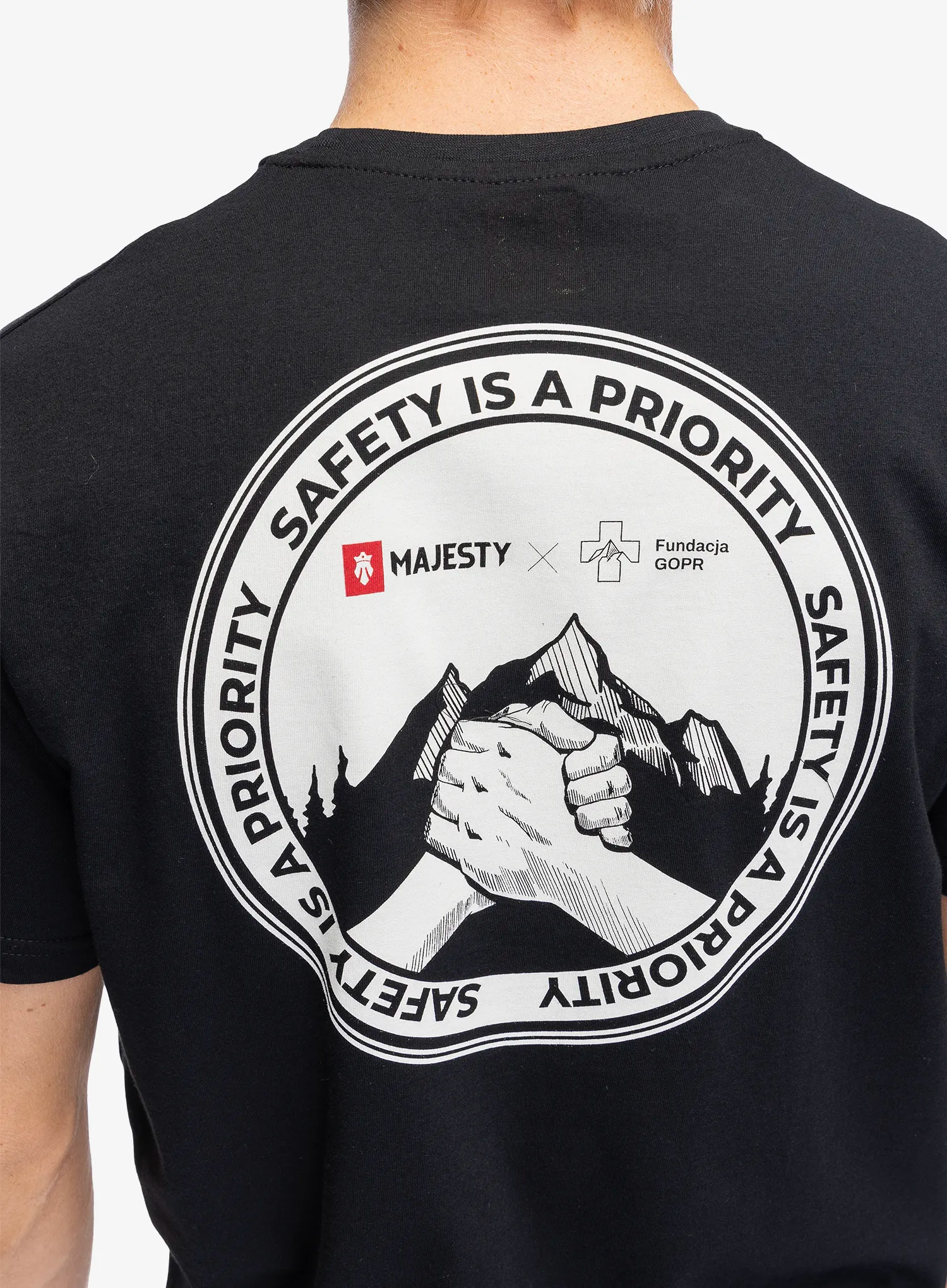 Majica Majesty Fundacja GOPR Help and Protect T-shirt  - black