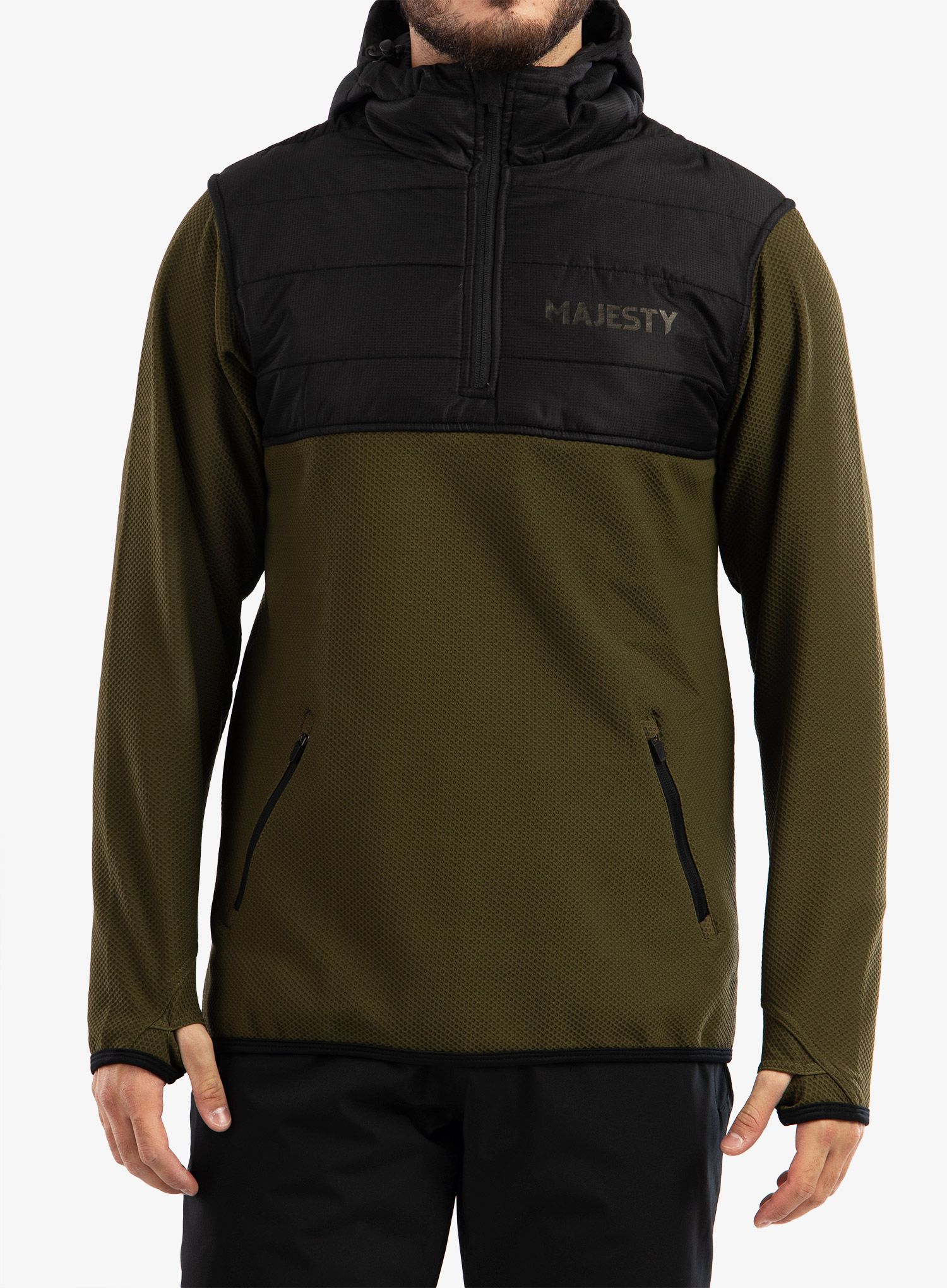 Hibridna jakna Majesty Heatshield Jacket - army green