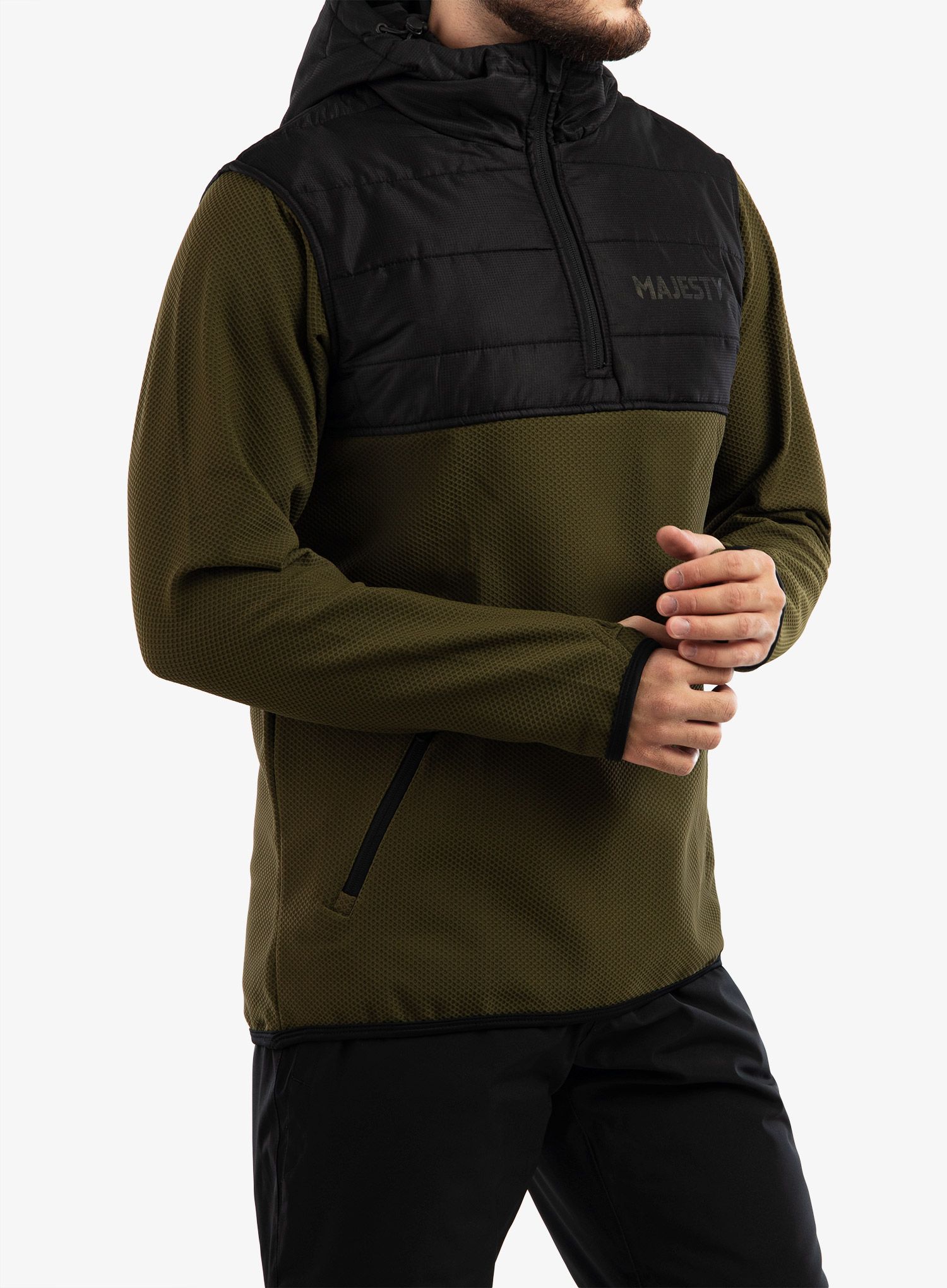 Hibridna jakna Majesty Heatshield Jacket - army green