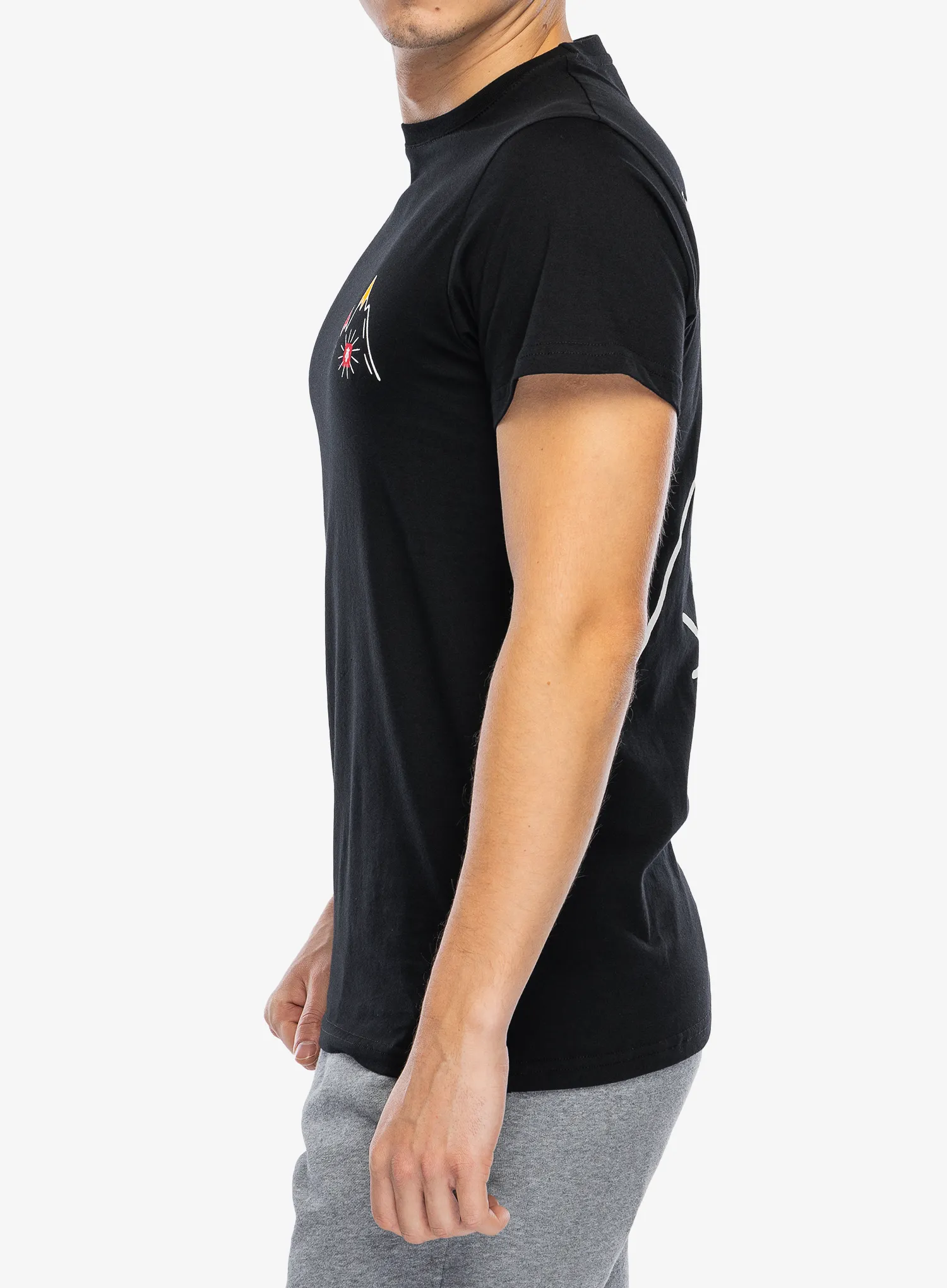 Bombažna majica Majesty Mountain T-Shirt - black