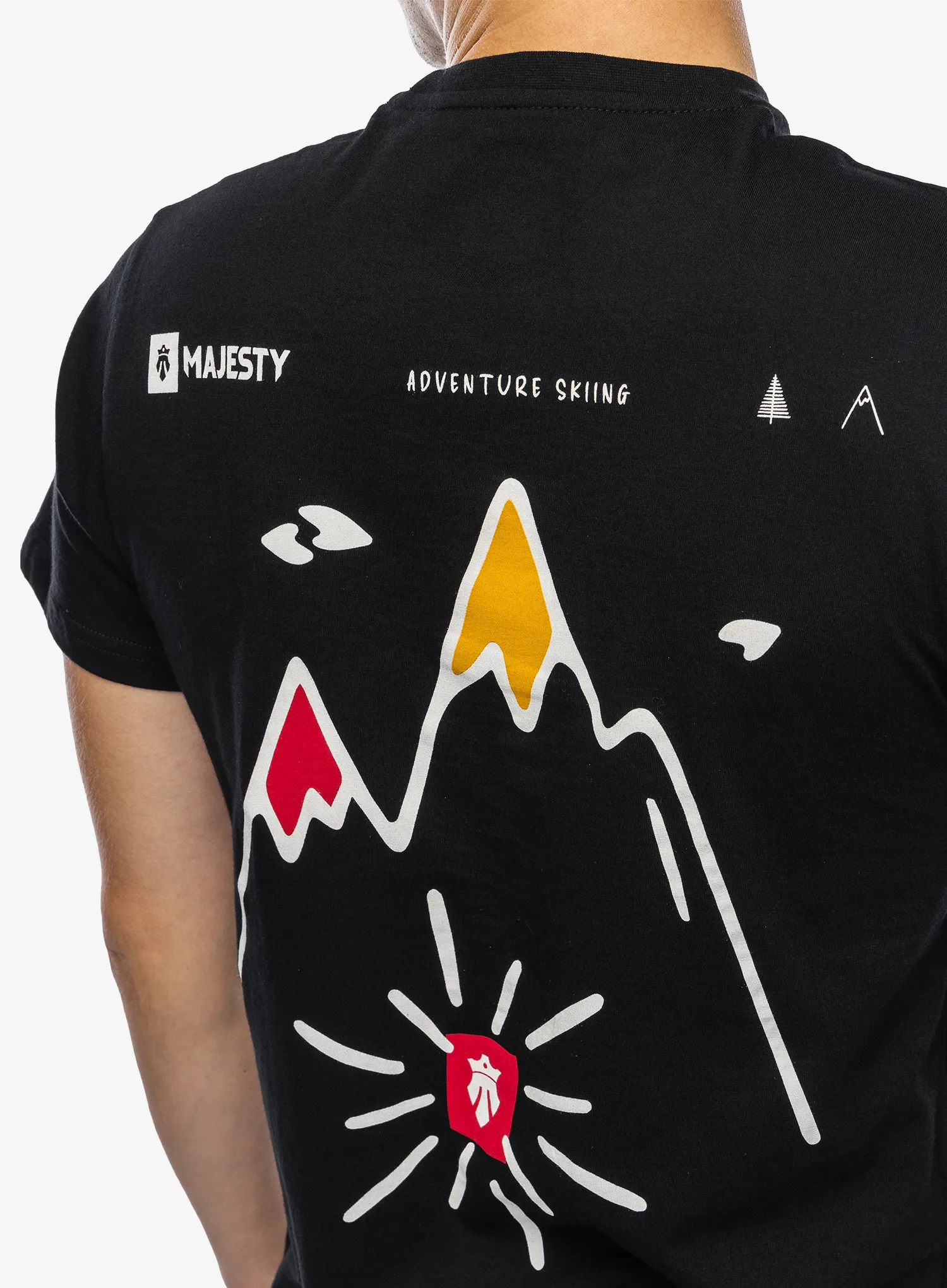 Bombažna majica Majesty Mountain T-Shirt - black