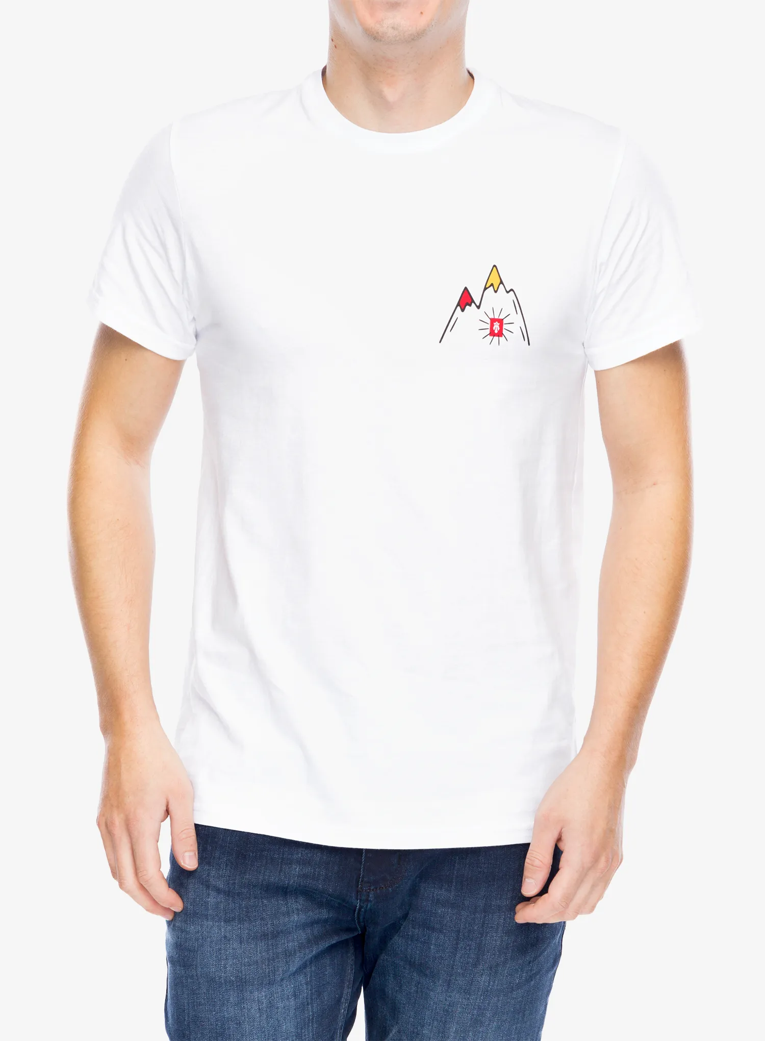 Bombažna majica Majesty Mountain T-Shirt - white