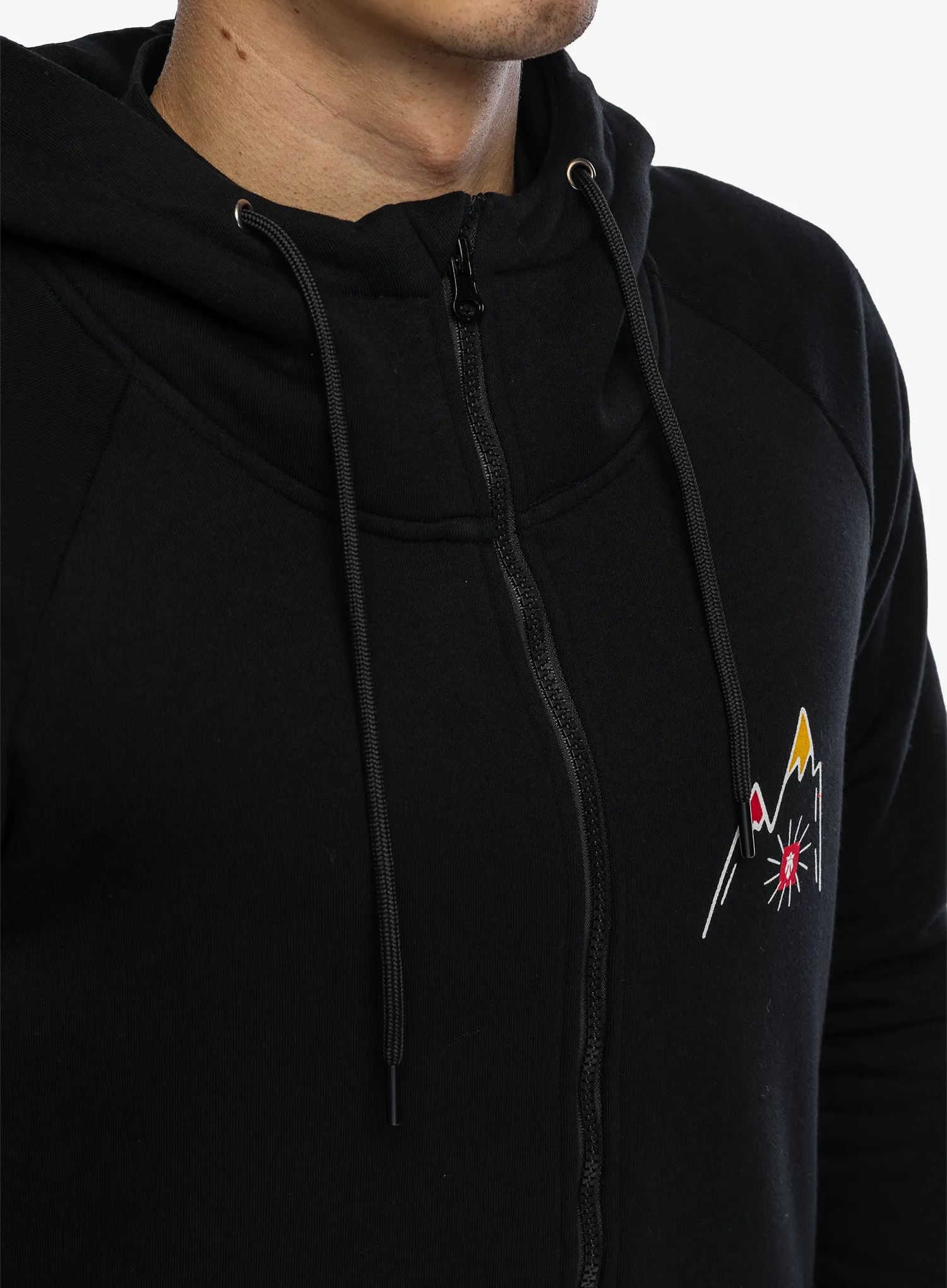 Jopica na zadrgo Majesty Mountain Zipped Hoodie - black