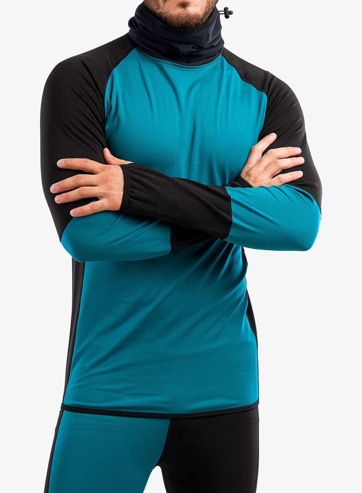 Termo flis jopa Majesty Surface Base Layer Top - black/green