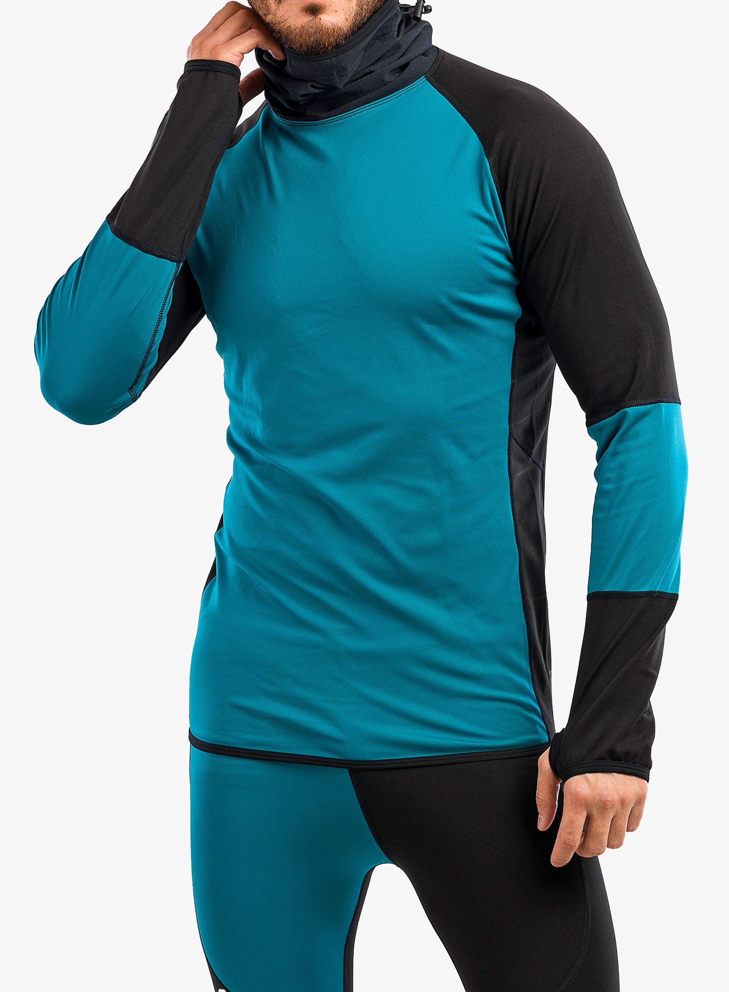 Termo flis jopa Majesty Surface Base Layer Top - black/green