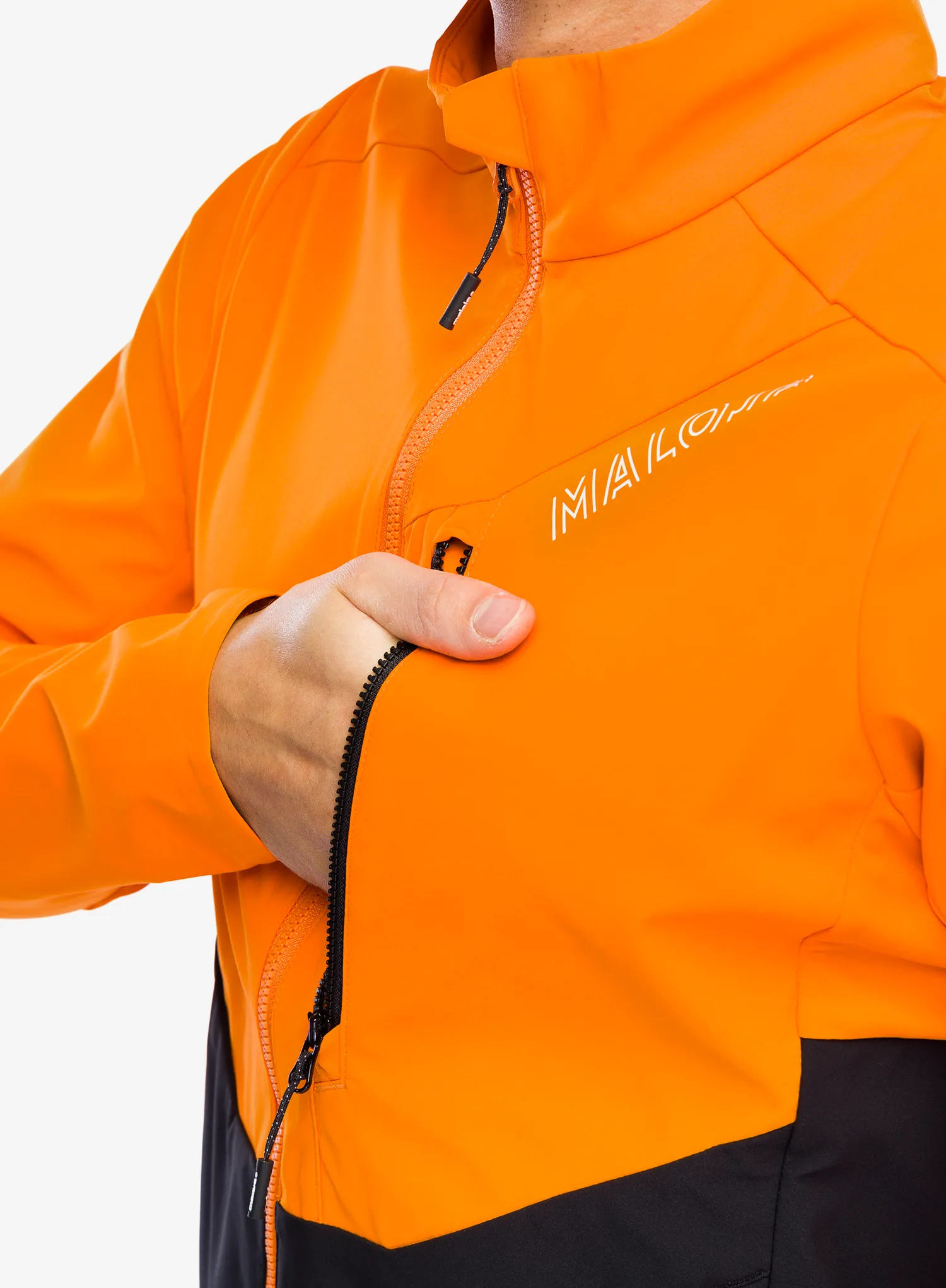 Softshell jakna Maloja Alpel - orange sun multi