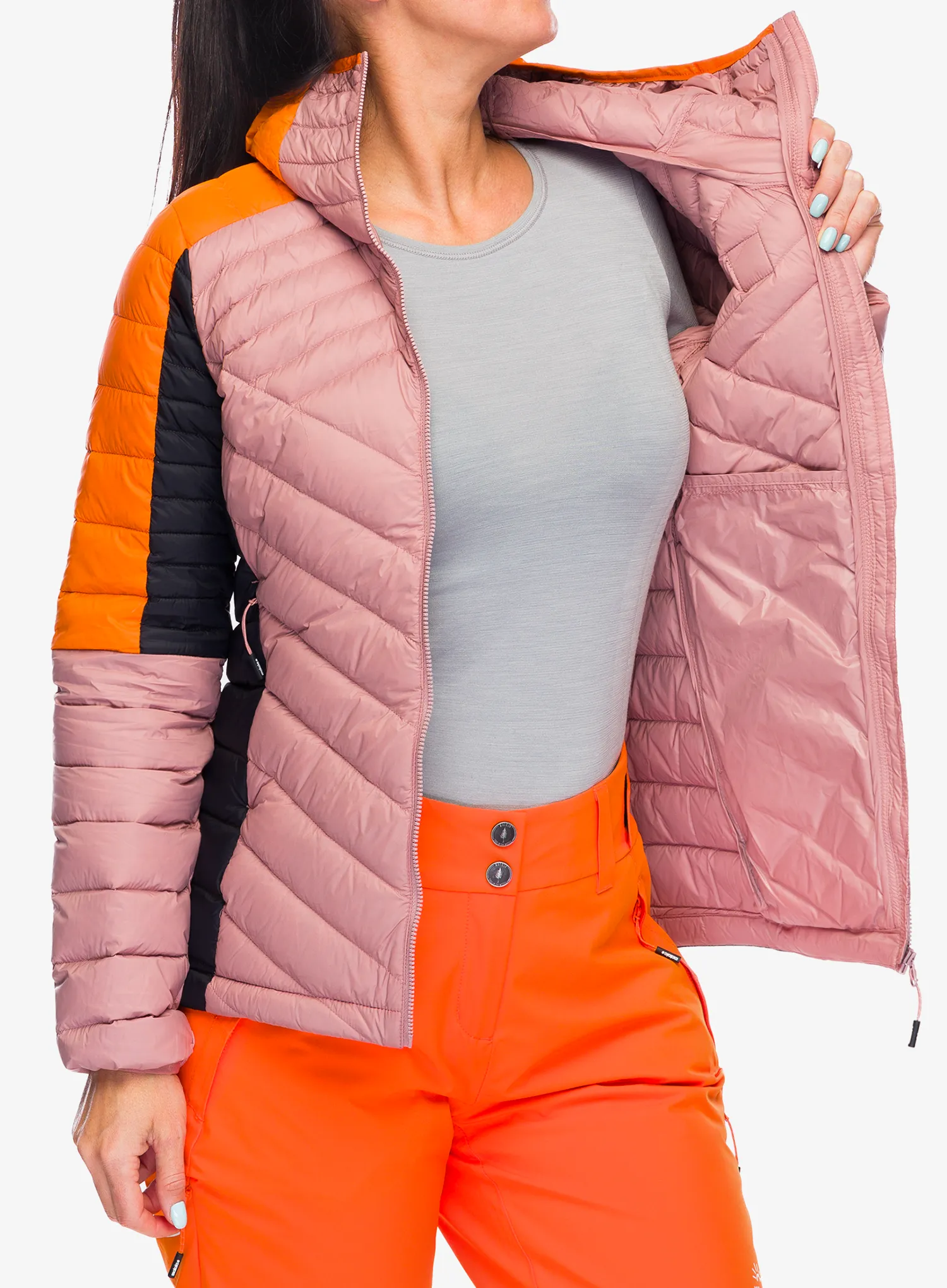 Ženska puhovka Maloja Argentera - mauve multi