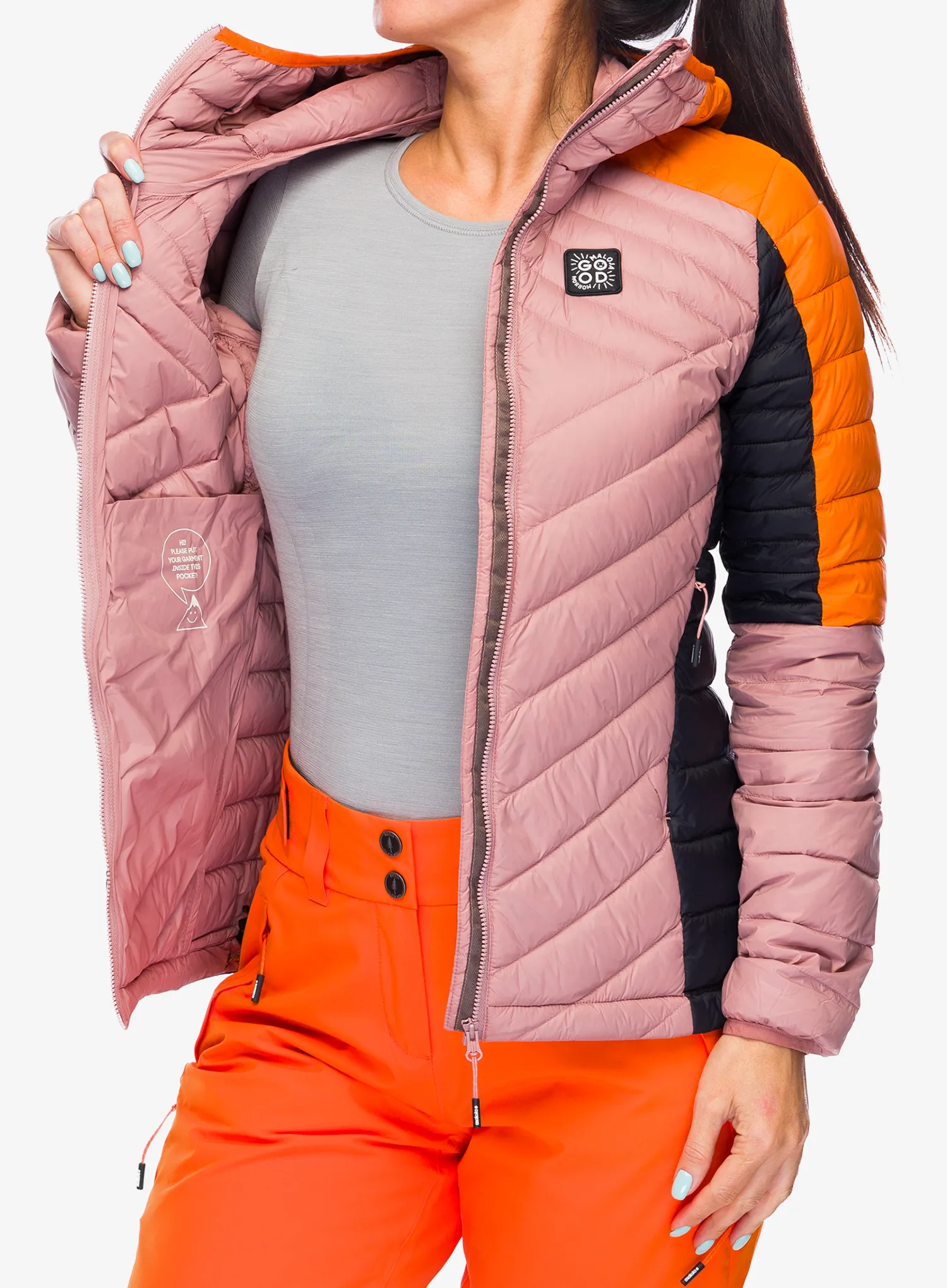 Ženska puhovka Maloja Argentera - mauve multi