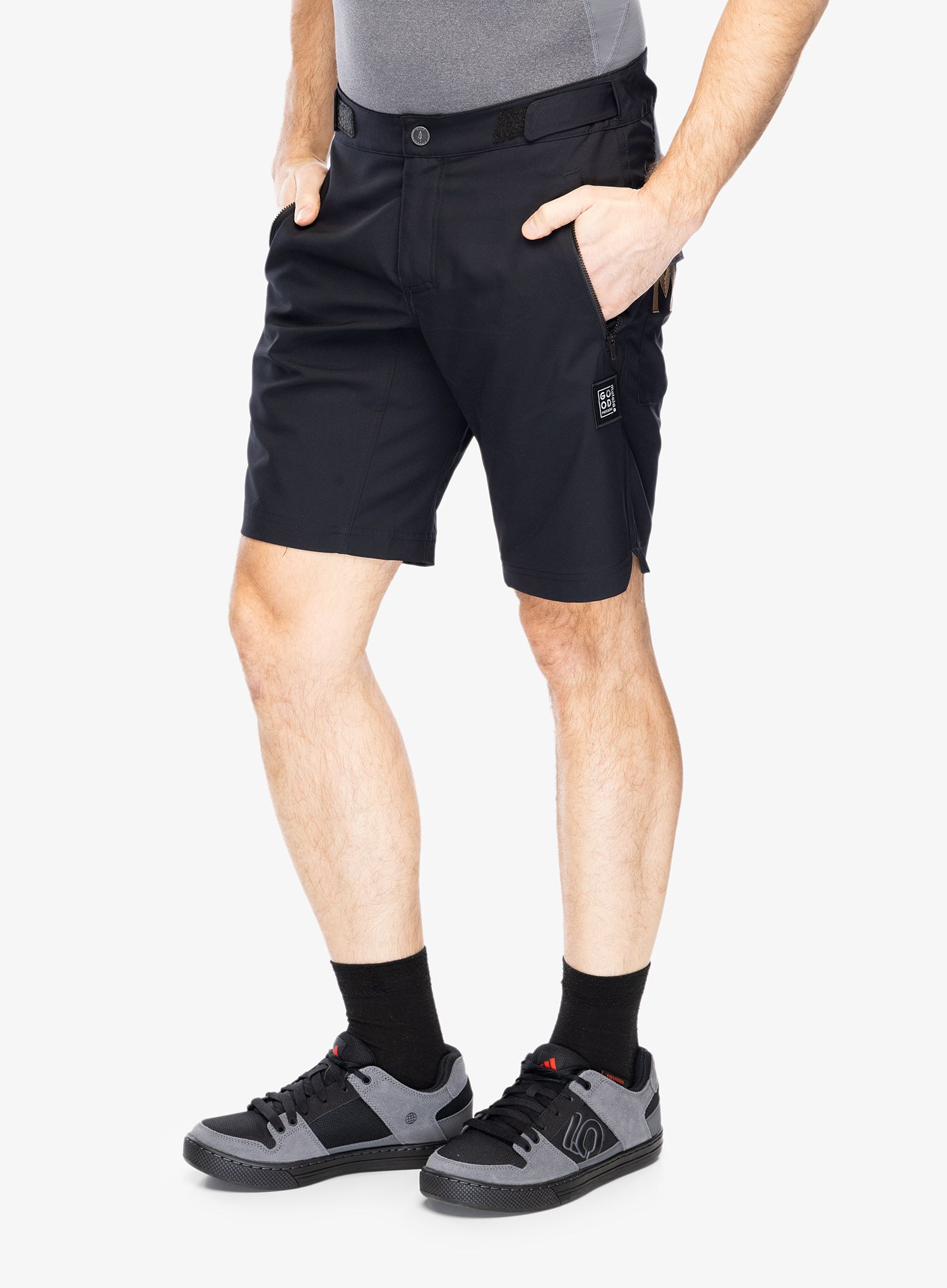 Kolesarske kratke hlače Maloja Bardin - deep black multi