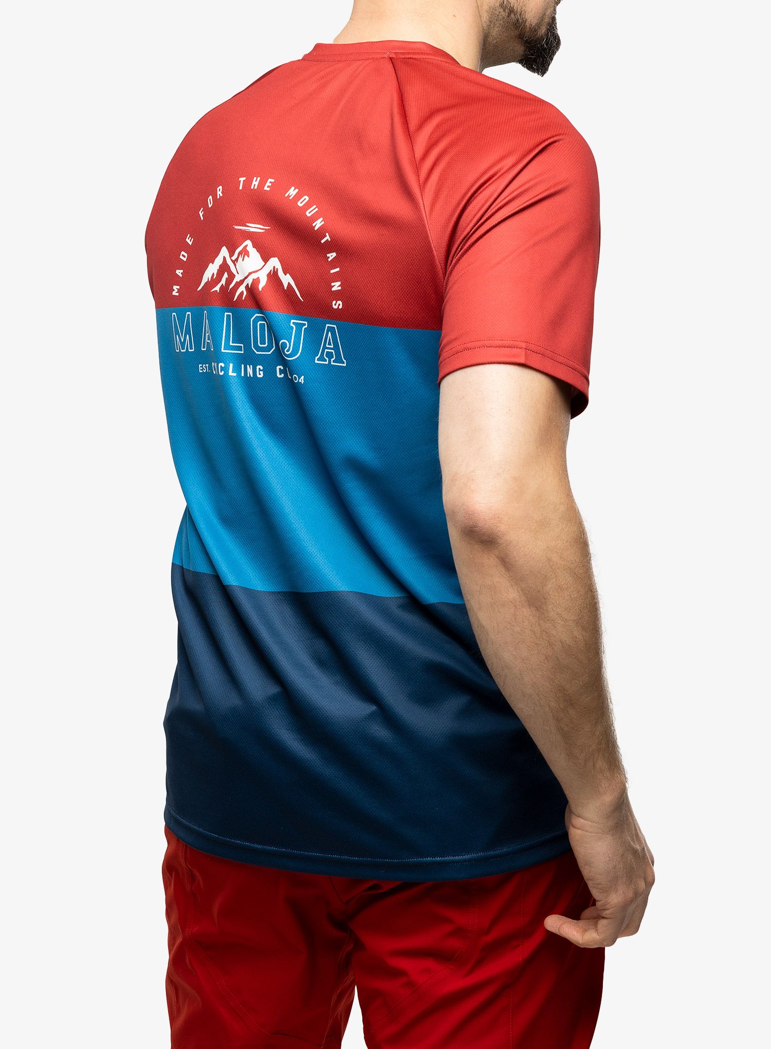 MTB majica Maloja Baretti Multi - midnight multi