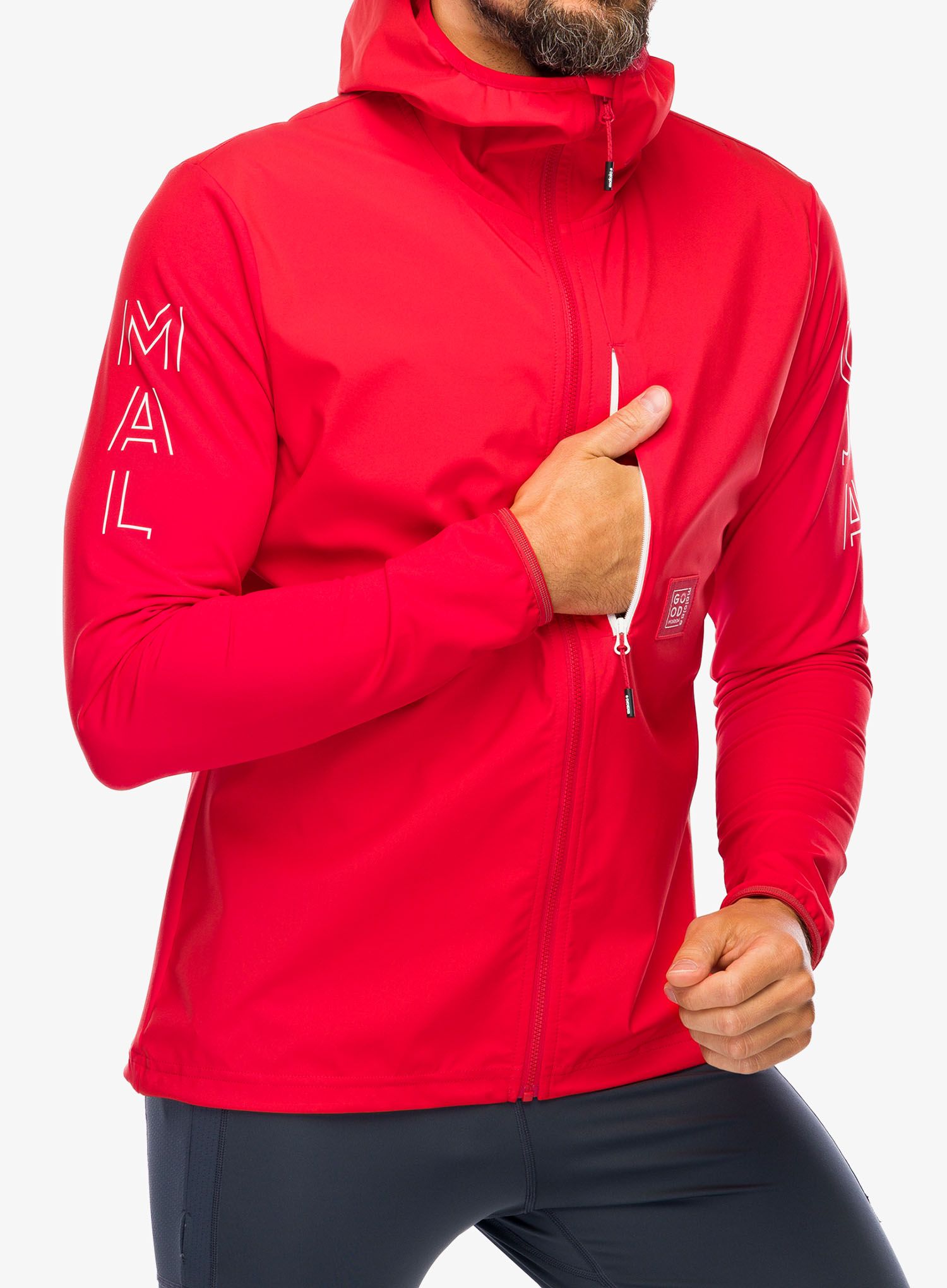 Softshell jakna Maloja Beifuss - fire red