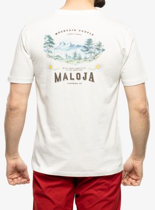 Bombažna majica Maloja Brandhorn - glacier milk