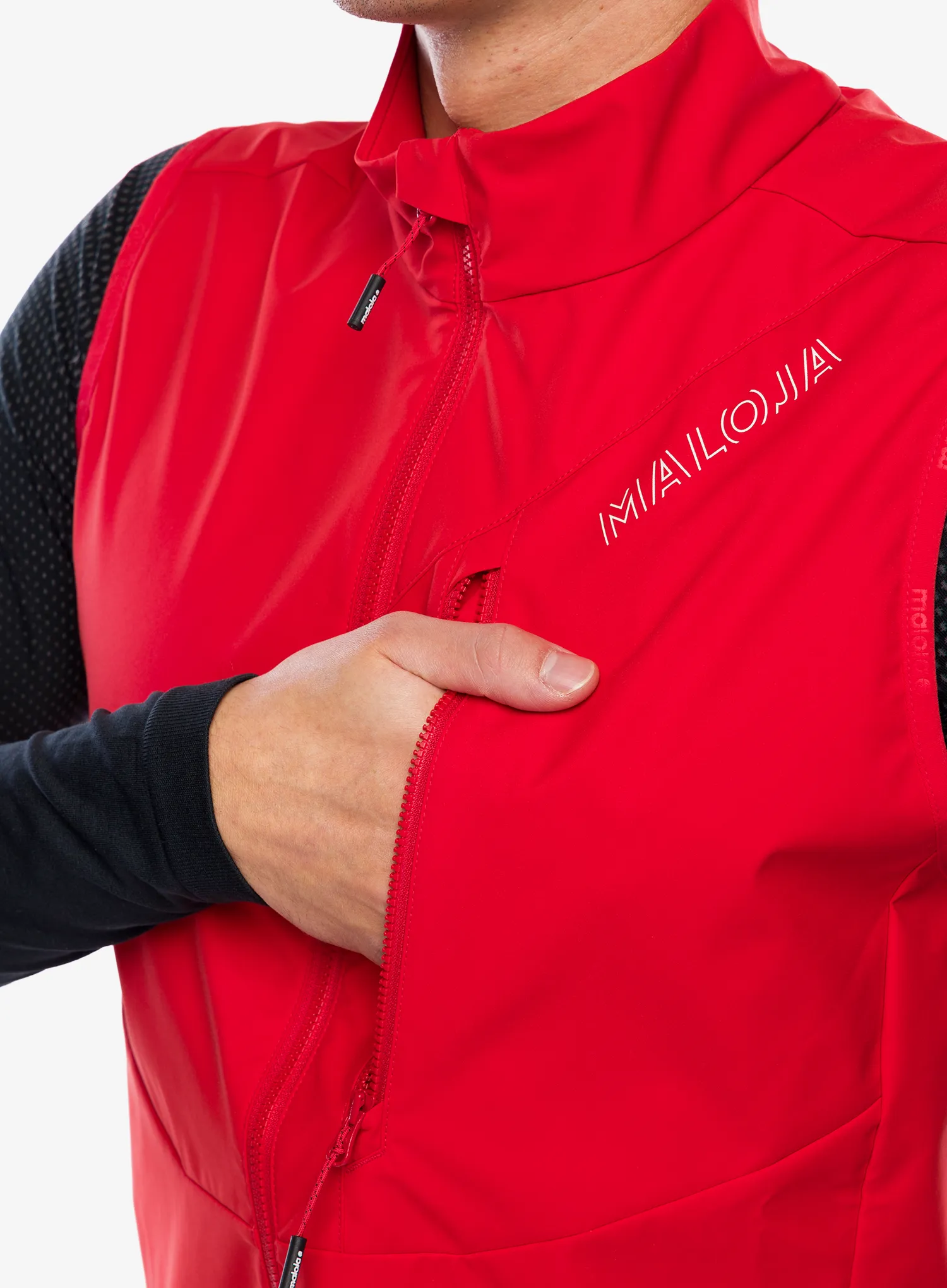 Brezrokavnik Maloja Christenstein - fire red
