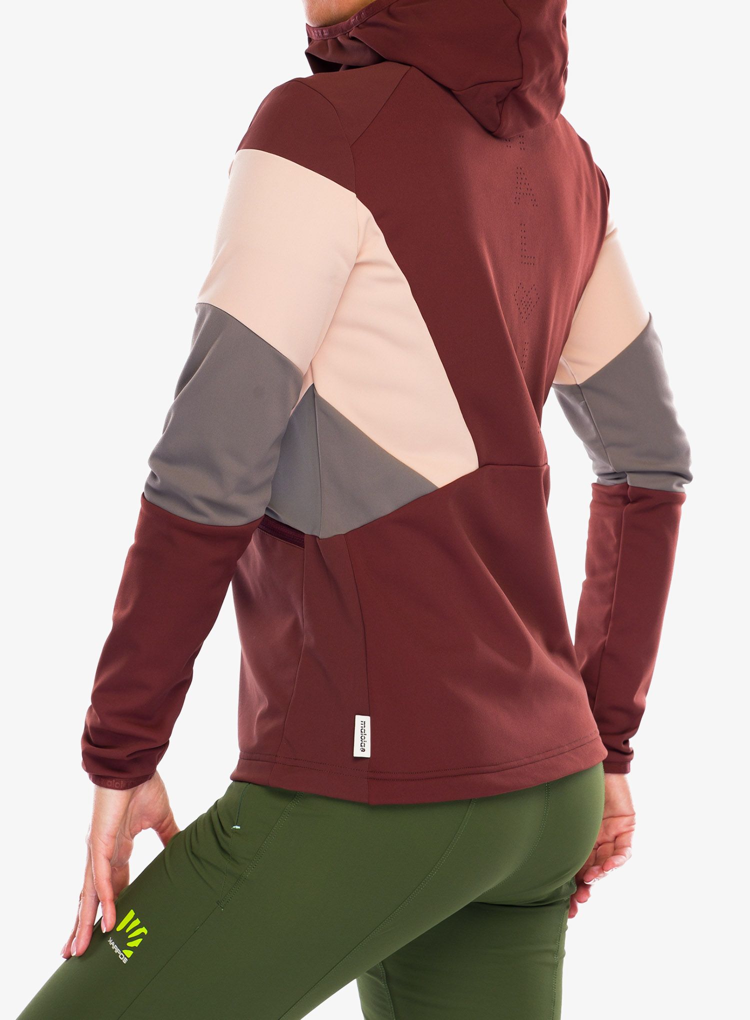 Ženska softshell jakna Maloja Geranium - squirrel multi