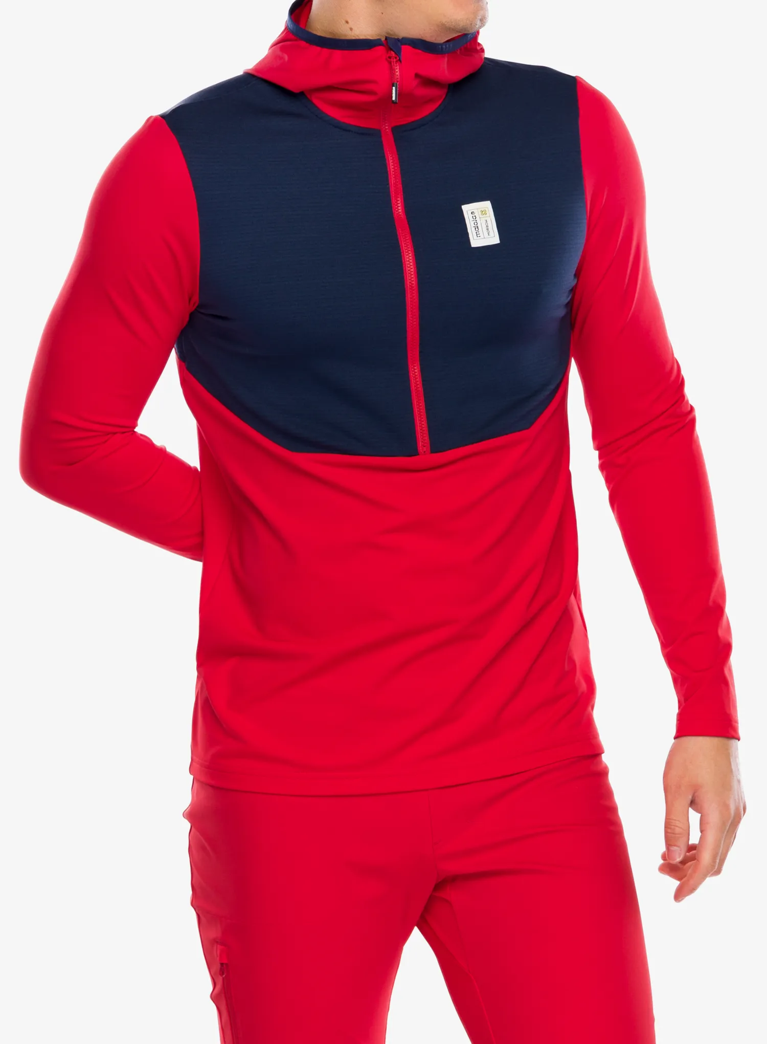 Jopica s kapuco Maloja Kaltern - fire red multi
