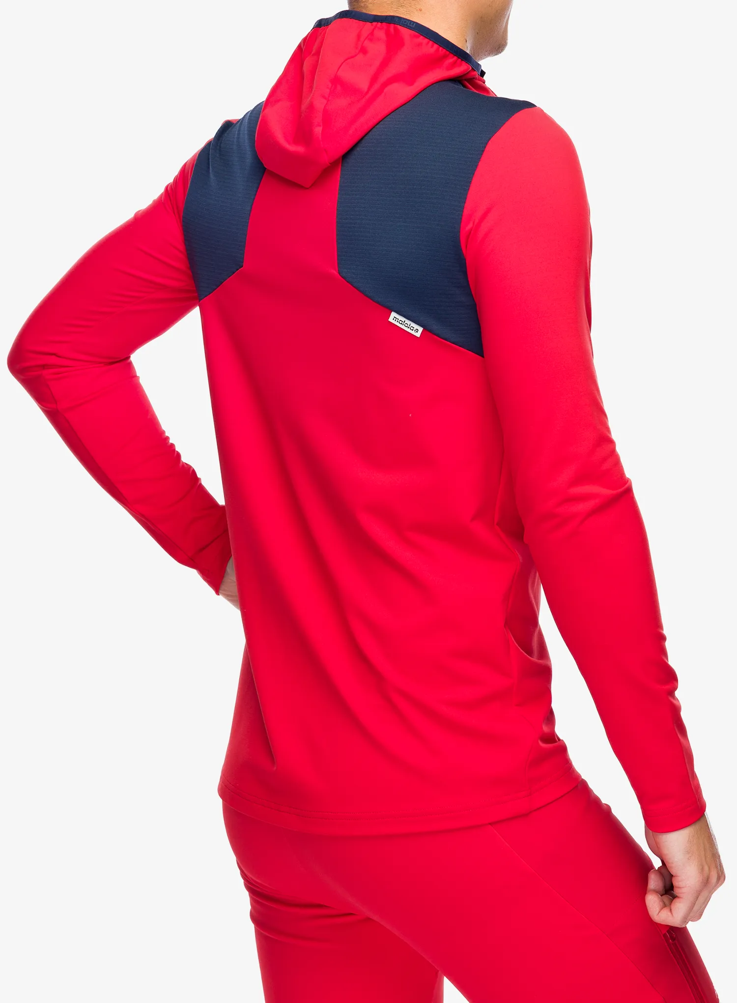 Jopica s kapuco Maloja Kaltern - fire red multi