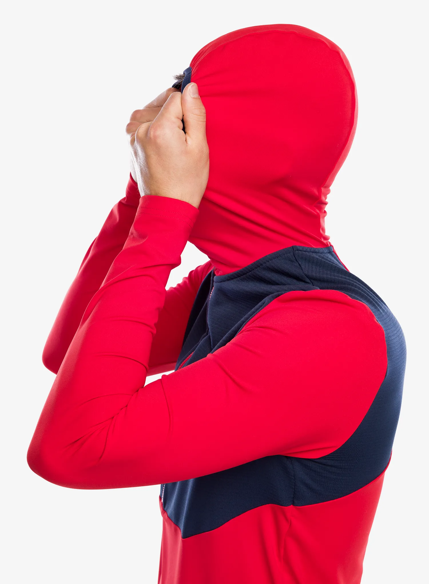 Jopica s kapuco Maloja Kaltern - fire red multi