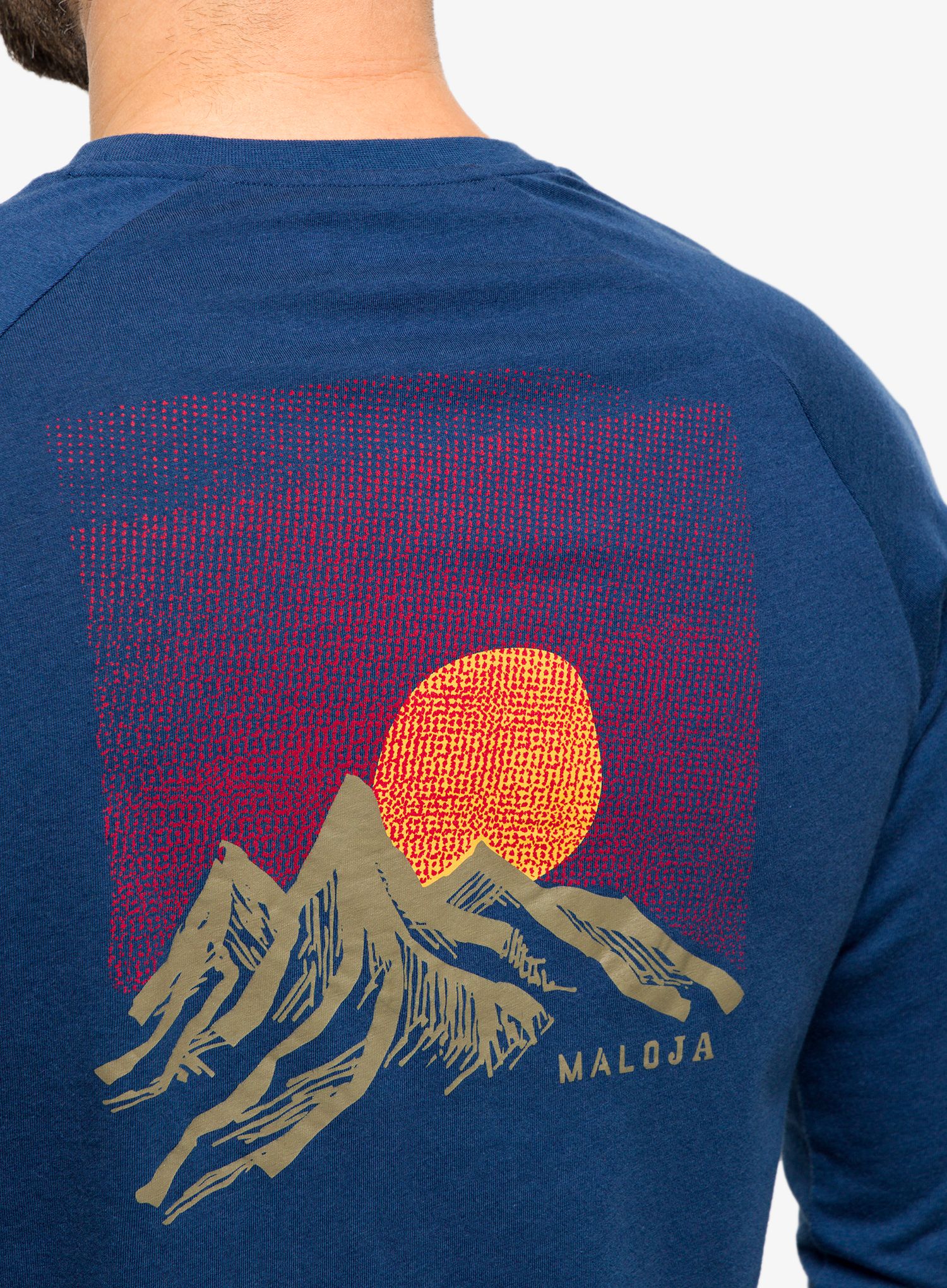 Majica z dolgimi rokavi Maloja Kernichi - midnight