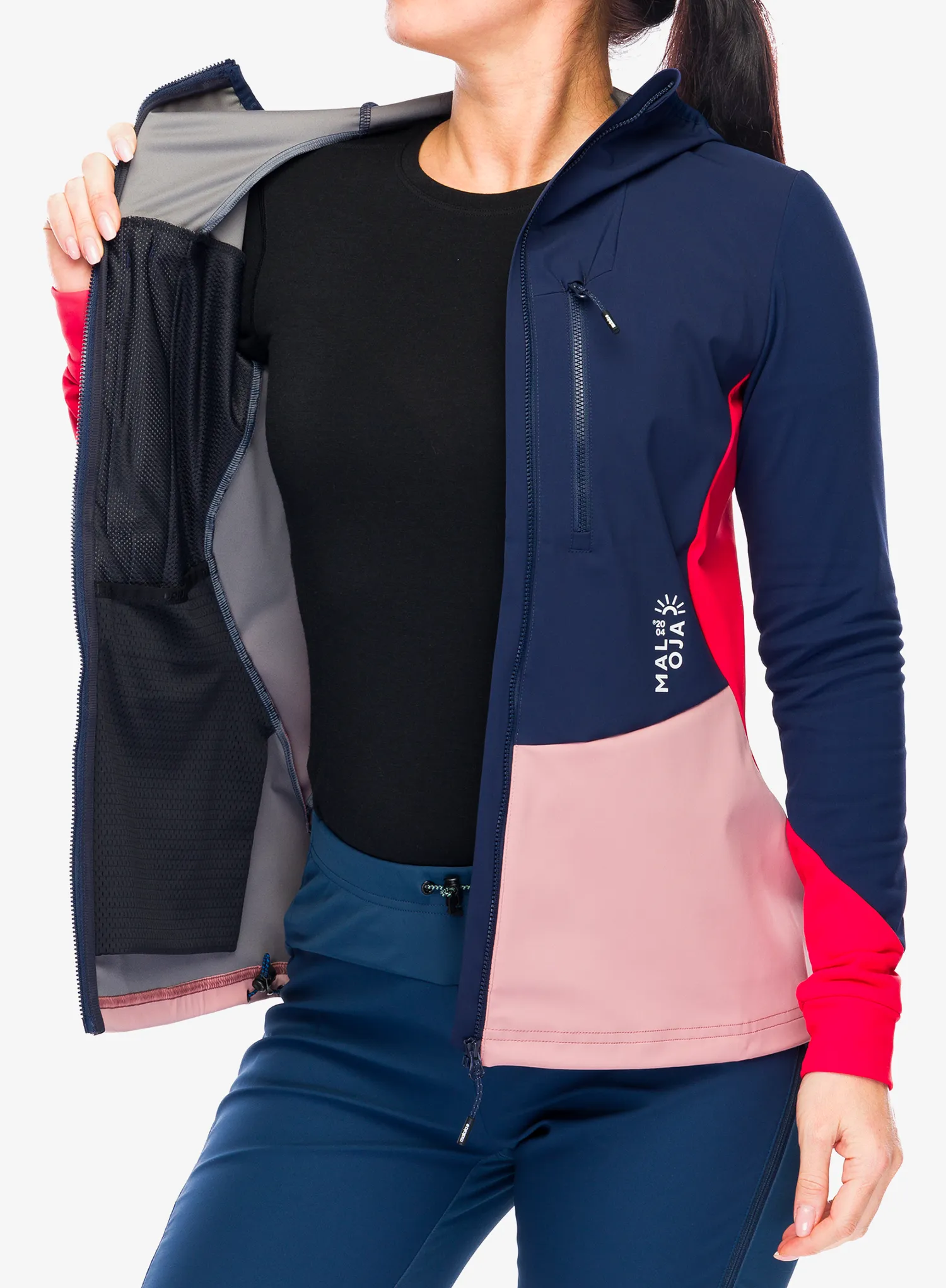 Ženska softshell jakna Maloja Korain - night sky