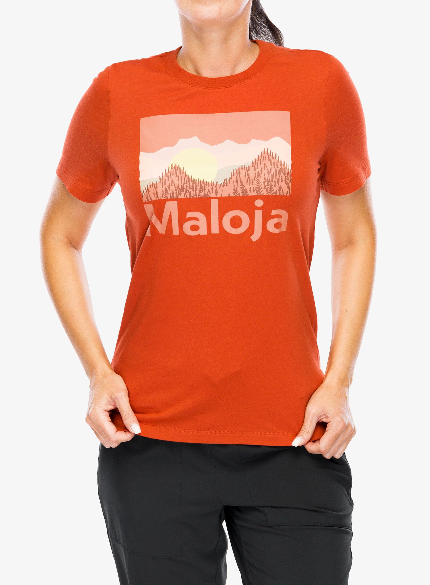 Ženska majica Maloja Leinblatt - firebug