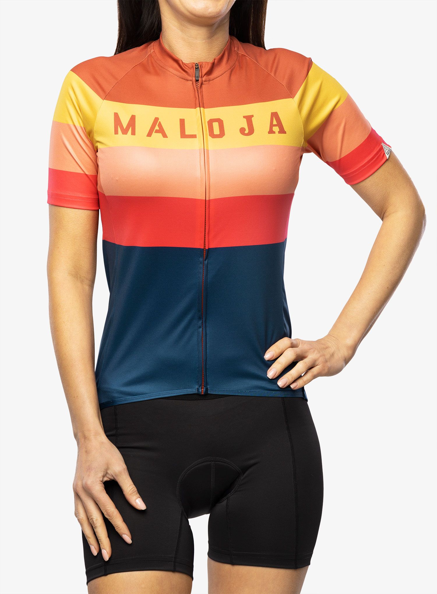 Ženska kolesarska majica Maloja Madrisa - midnight multi