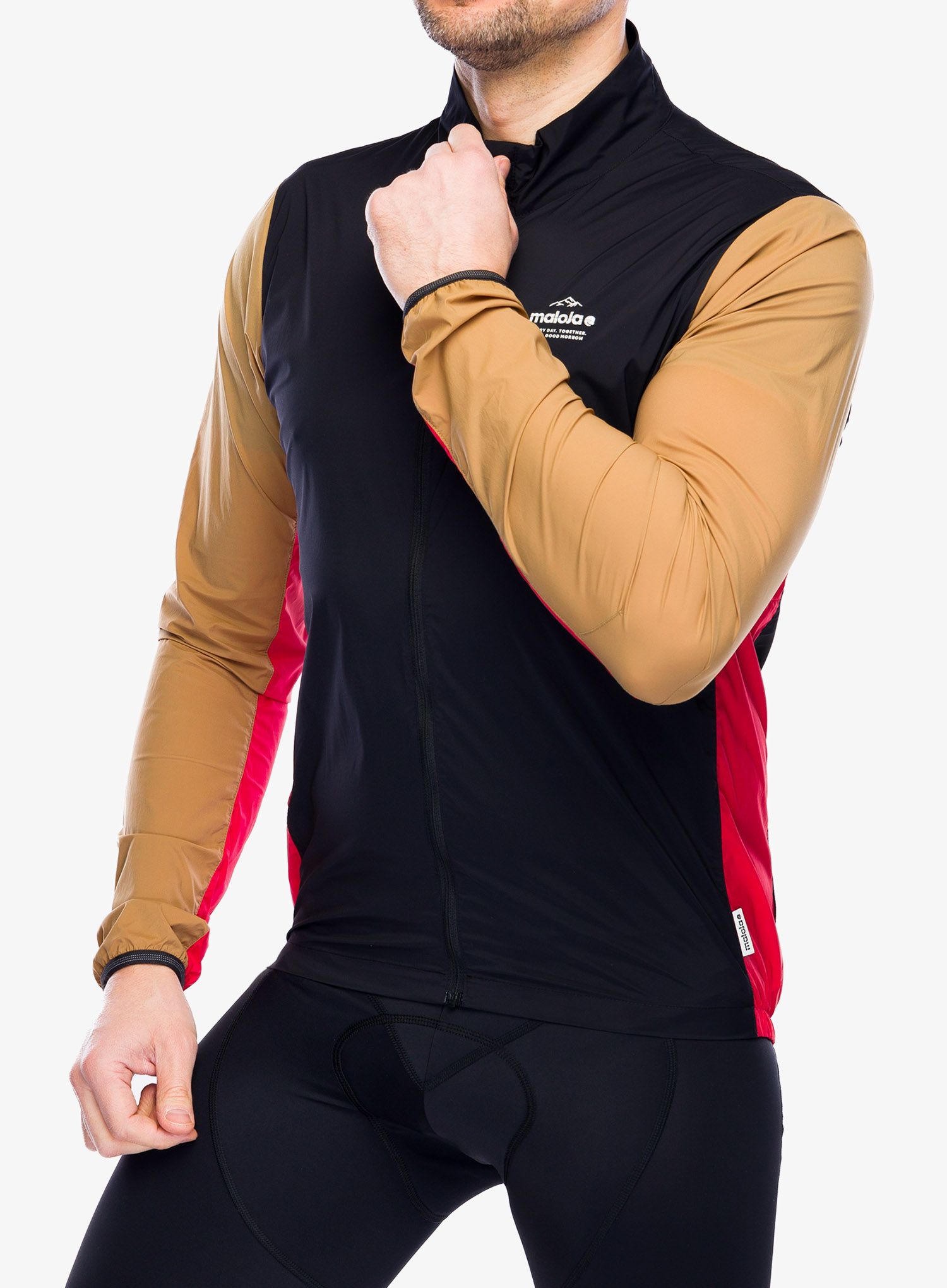 Kolesarska jakna Maloja MaxM. Jacket - deep black multi